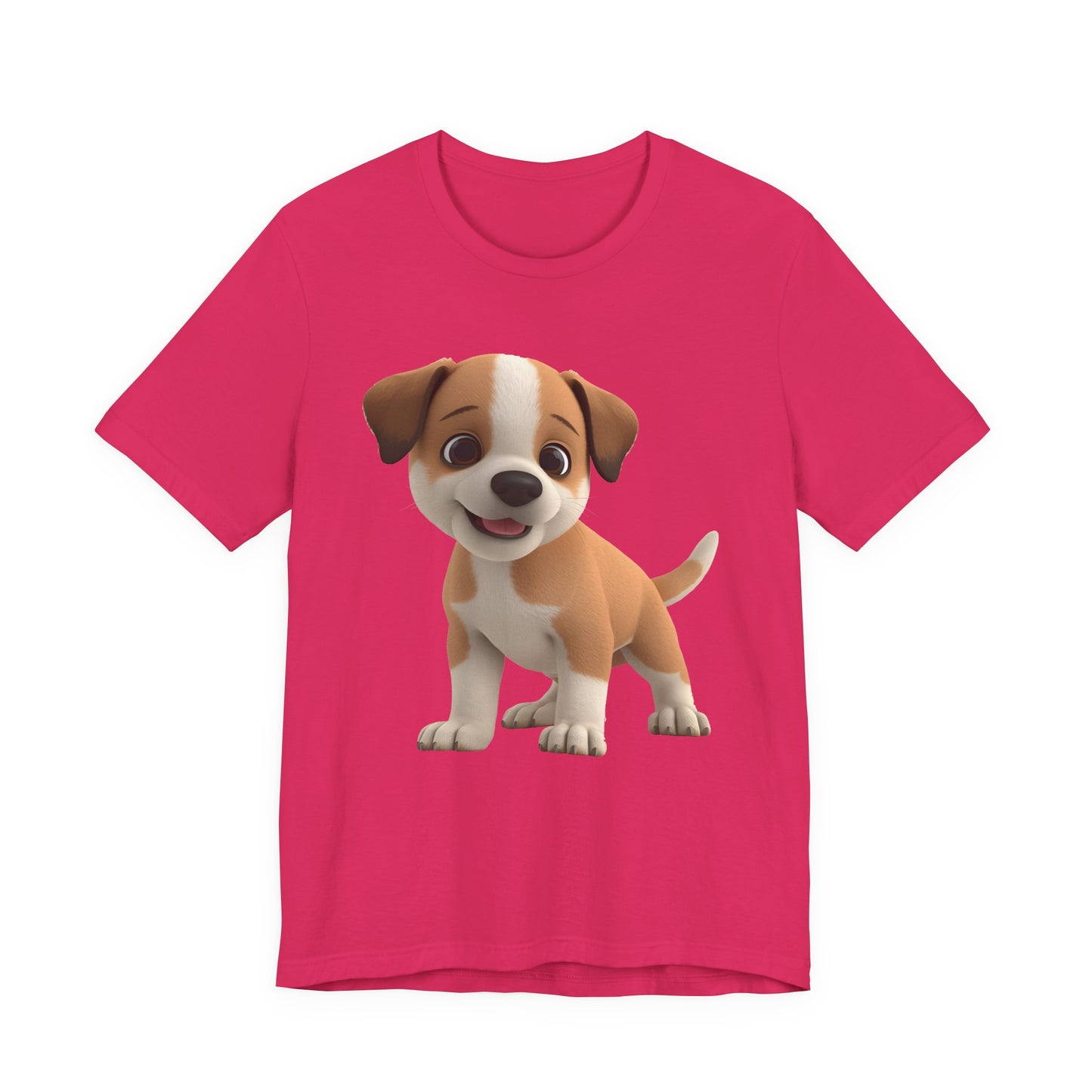 Cute Dog 3D Graphic Tee, Fun Animal Shirt, Dog Lover Gift, Playful Fashion Statement