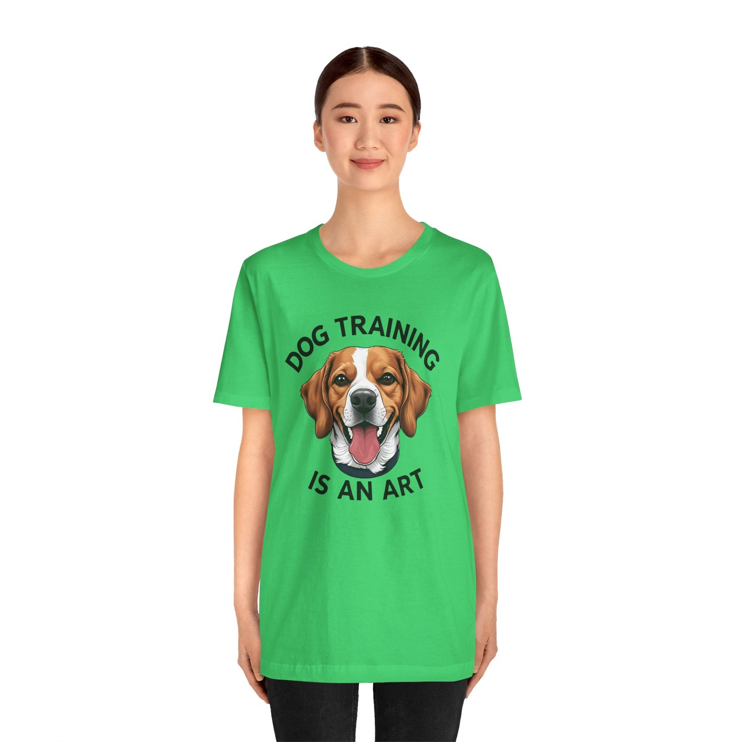 Dog Training is An Art Tee - Unisex Jersey Short Sleeve, Gift for Dog Lovers, Training T-Shirt, Dog Owner Apparel, Cute Canine Shirt