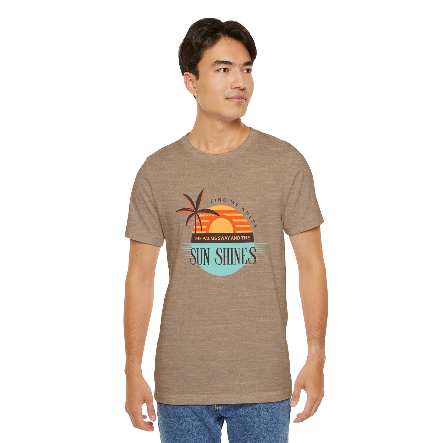 Tropical Vibes Tee - Relaxing Beach Sunset Design for Travelers and Summer Lovers, Perfect Gift for Vacations, Beach Days, and Casual Style