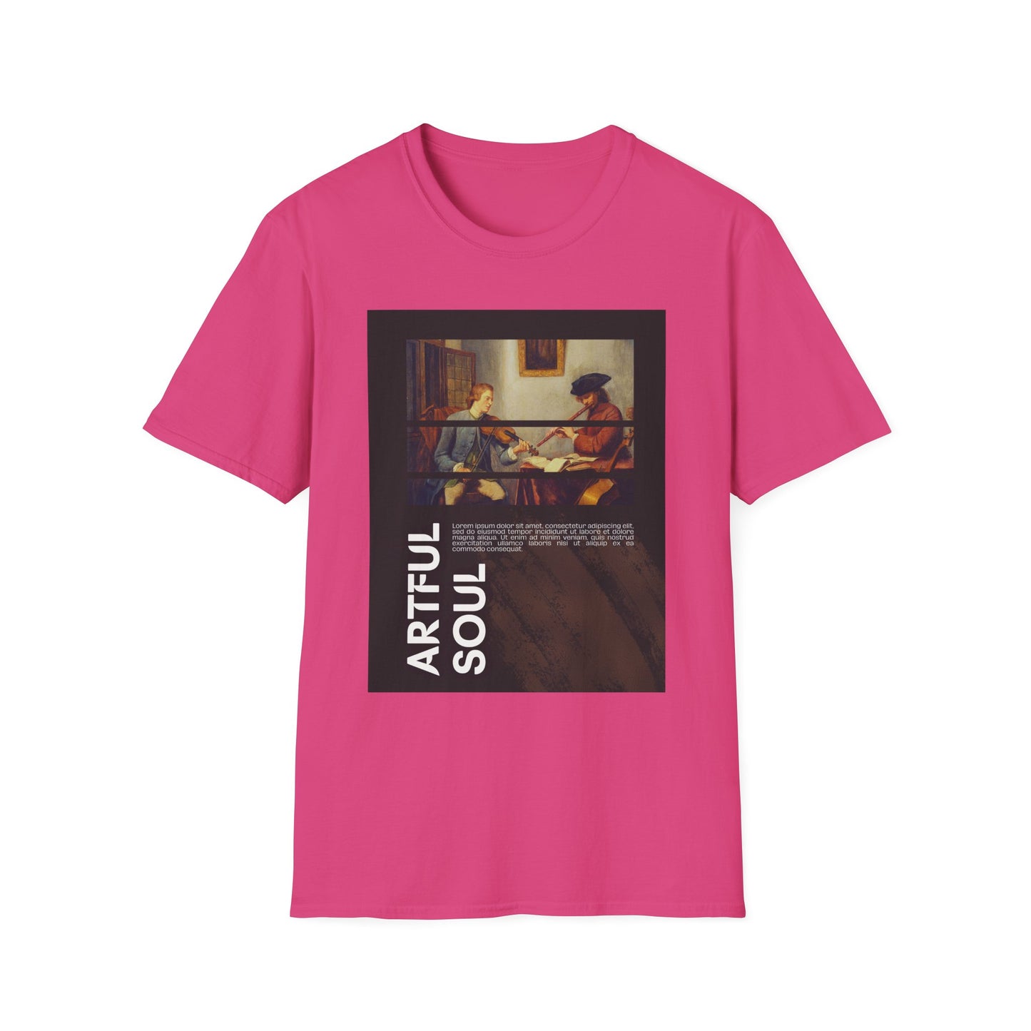 Artful Soul Unisex Softstyle T-Shirt, Artistic Tee, Gift for Art Lovers, Casual Wear, Creative Fashion, Art Enthusiast Shirt