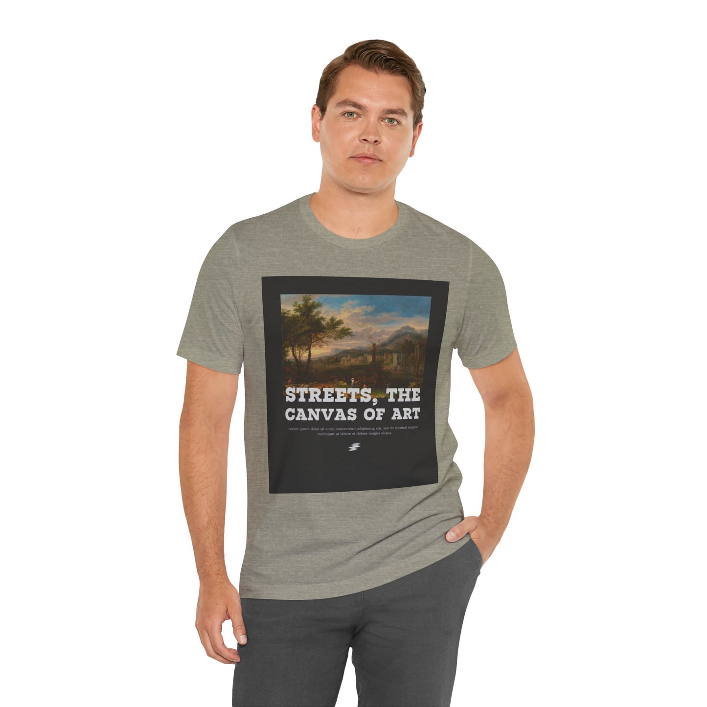 Artistic Graphic Tee - Streets, the Canvas of Art | Unisex Short Sleeve Shirt, Gift for Artists, Art Lovers, Casual Wear, Unique Gifts