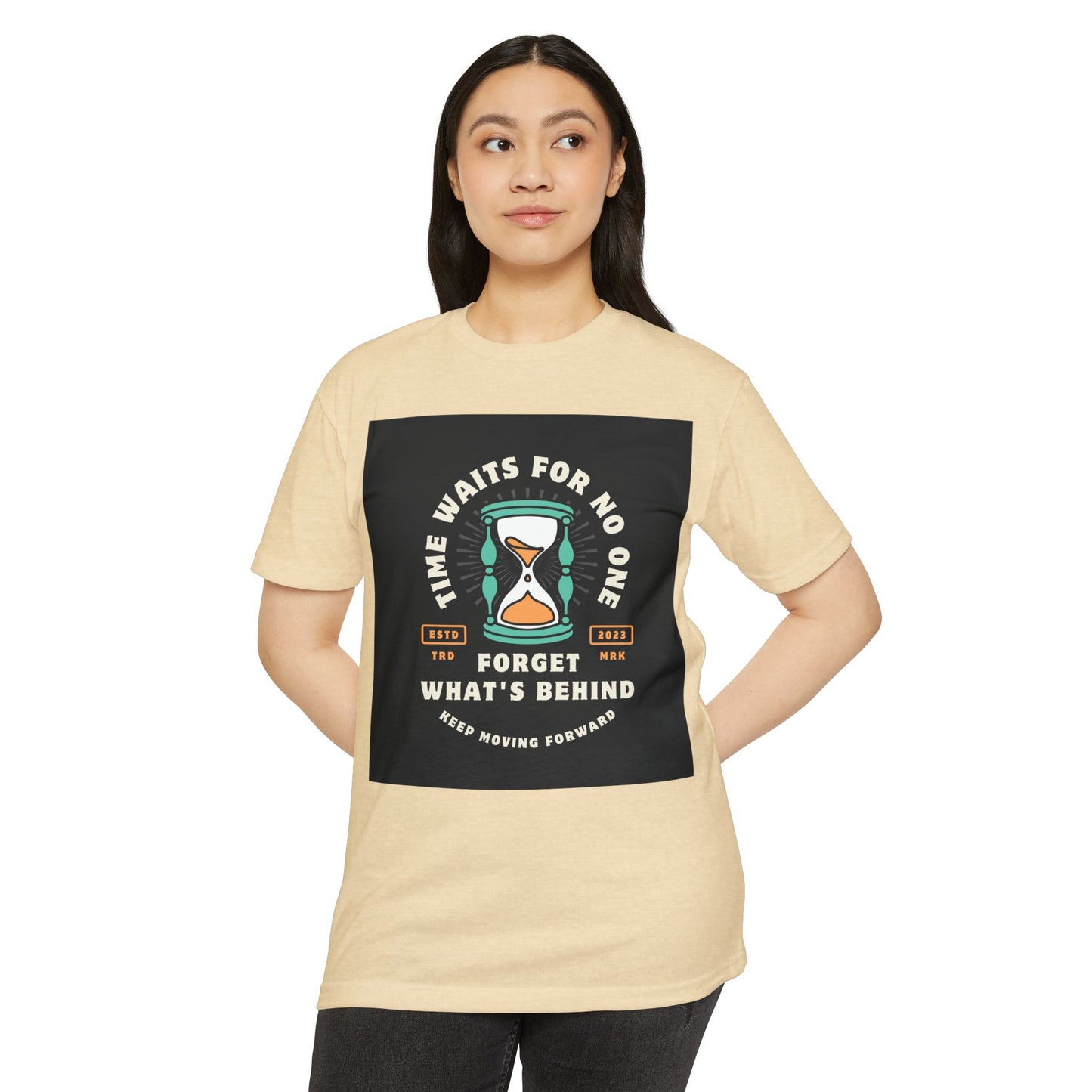 Inspirational Unisex T-Shirt: 'Time Waits for No One' - Motivational Tee, Casual Everyday Wear, Gift for Friends, Positive Message