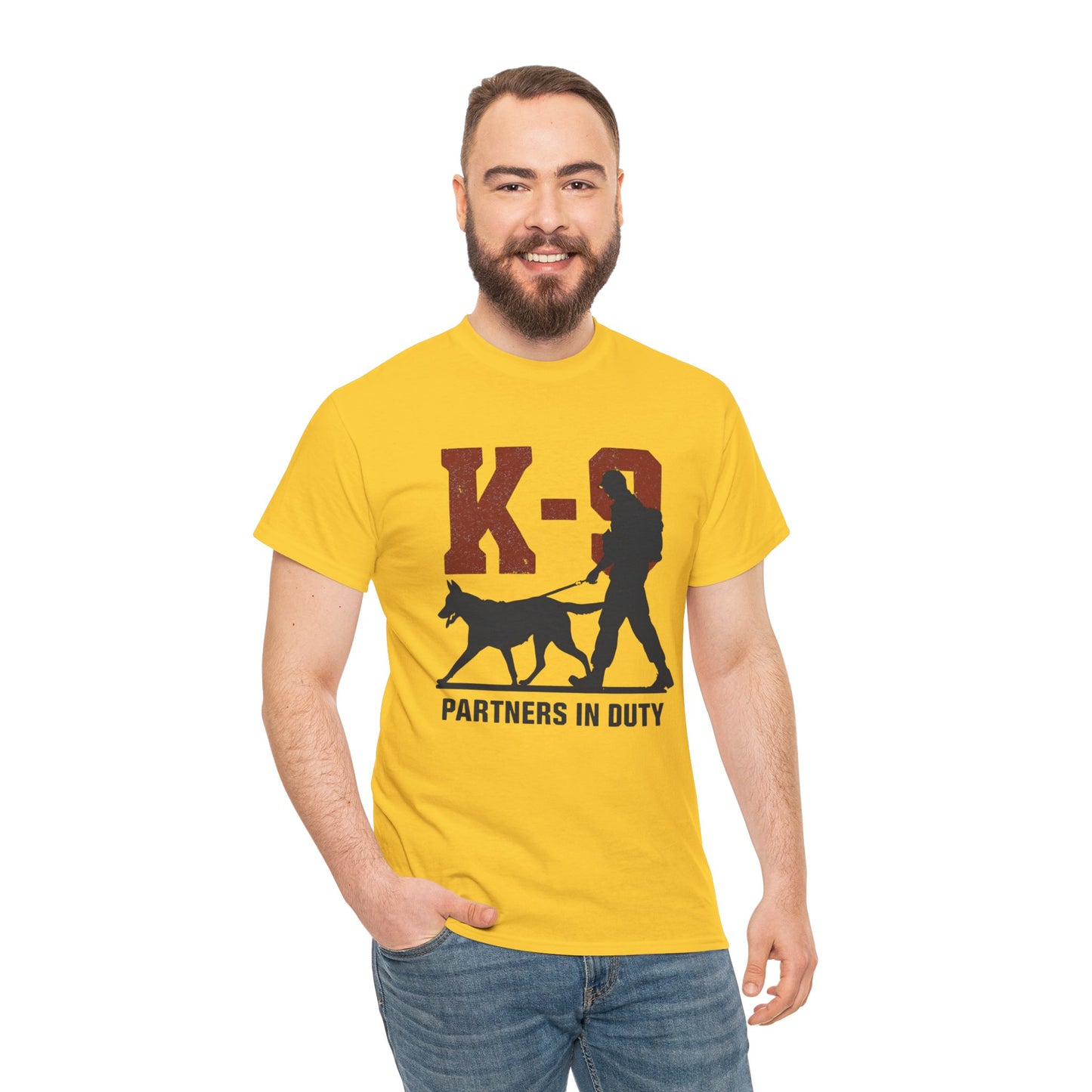 K-9 Partners in Duty Tee, Dog Handler T-Shirt, Dog Lover Tee, Police Dog Apparel, Dog Owner T-Shirt