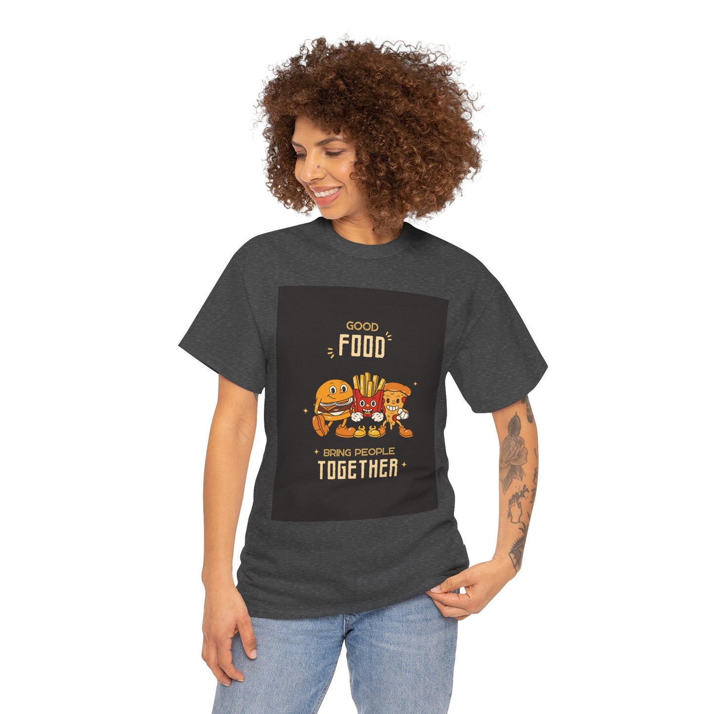 Good Food Unisex Tee | Fun Foodie Shirt, Gift for Food Lovers, Casual Wear, Kitchen Humor, BBQ Party