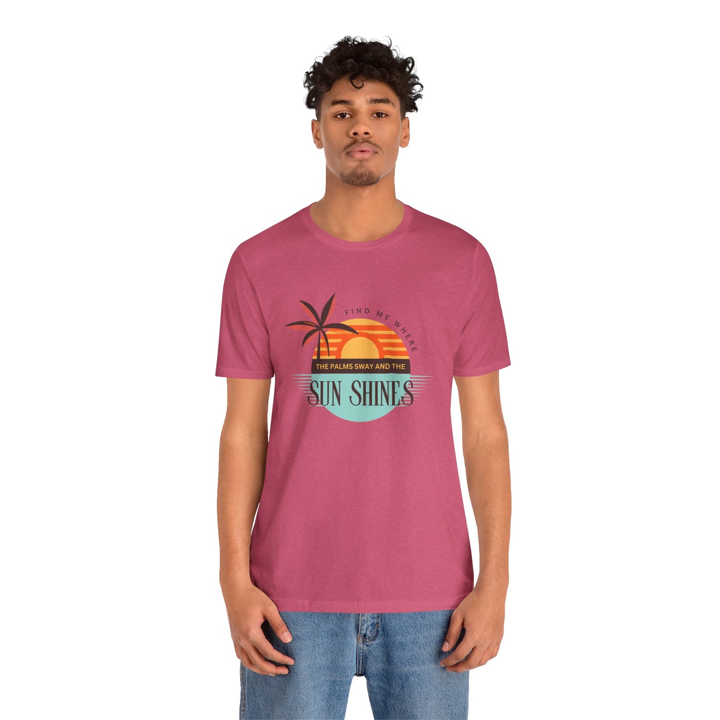 Tropical Vibes Tee - Relaxing Beach Sunset Design for Travelers and Summer Lovers, Perfect Gift for Vacations, Beach Days, and Casual Style