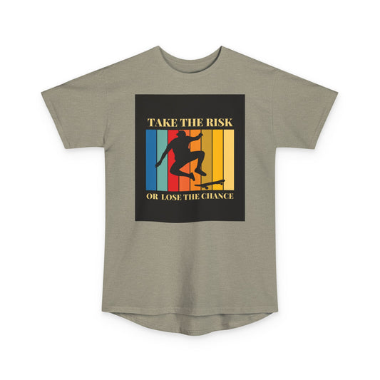 Take the Risk Urban Tee - Inspirational Skate T-Shirt, Street Style Shirt, Unisex Graphic Tee, Gift for Skaters, Casual Everyday Wear