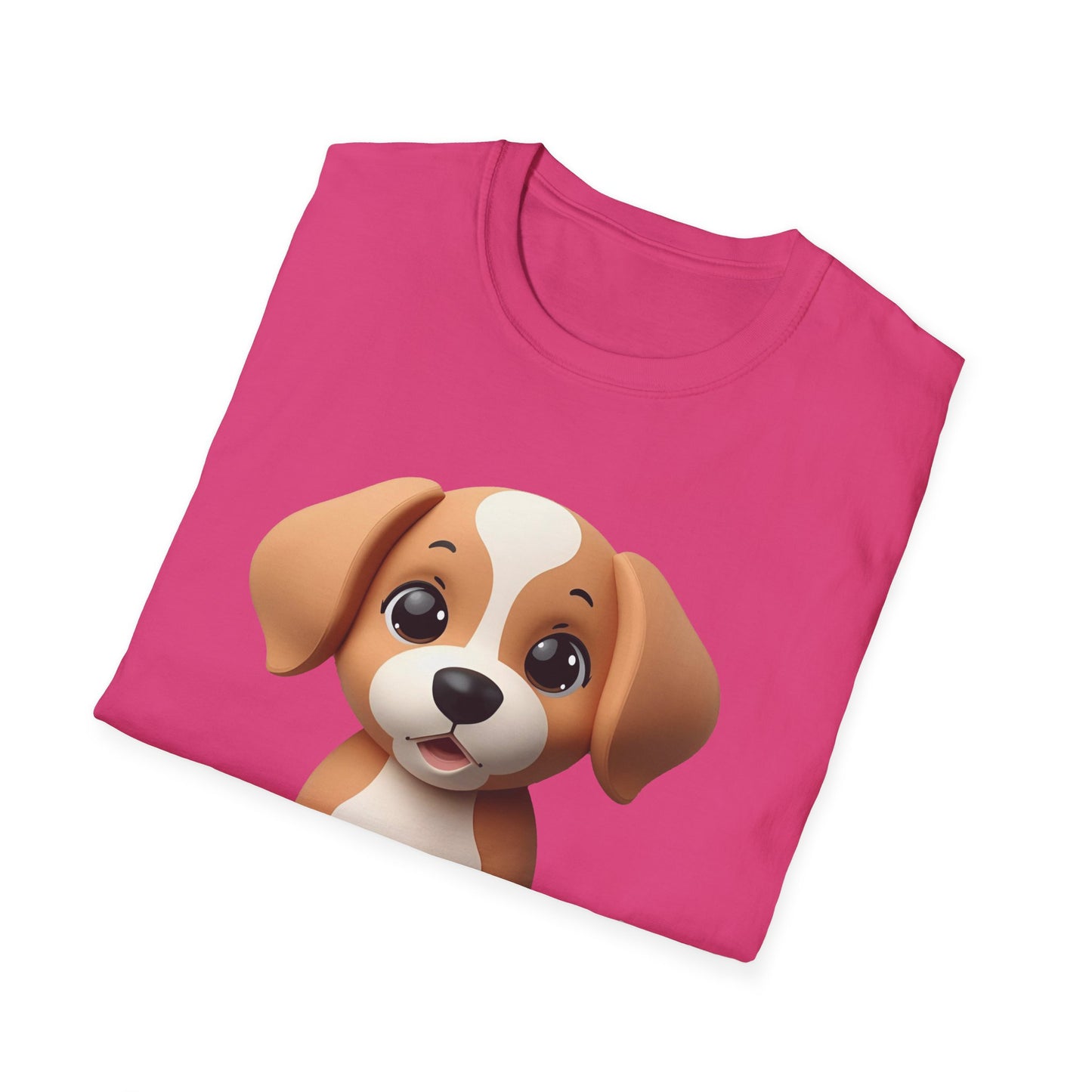 Adorable Puppy 3D Graphic T-Shirt for Dog Lovers, Cute Pet Shirt