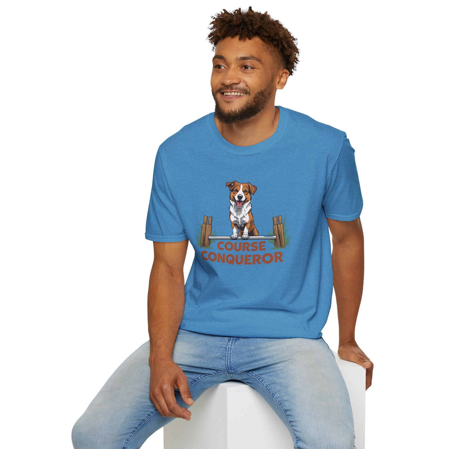 Course Conqueror Dog Training Shirt | Dog Owner Gift, Casual Wear, Funny Pet Apparel, Canine Enthusiast Top