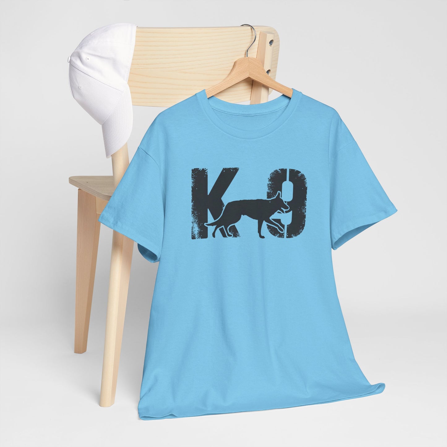 K-9 Dog Lover's Unisex Heavy Cotton Tee | T-Shirt for K-9 Handler | Dog Between K and 9 Design