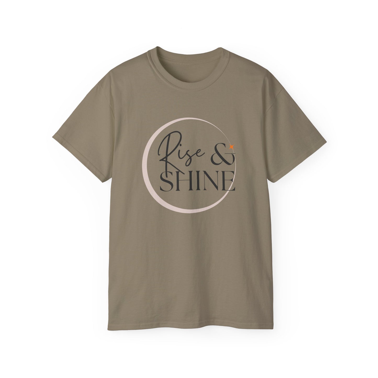 Rise & Shine Unisex Ultra Cotton Tee, Motivational Tee, Inspirational Shirt, Gift for Her, Positive Quote T-Shirt, Summer Fashion