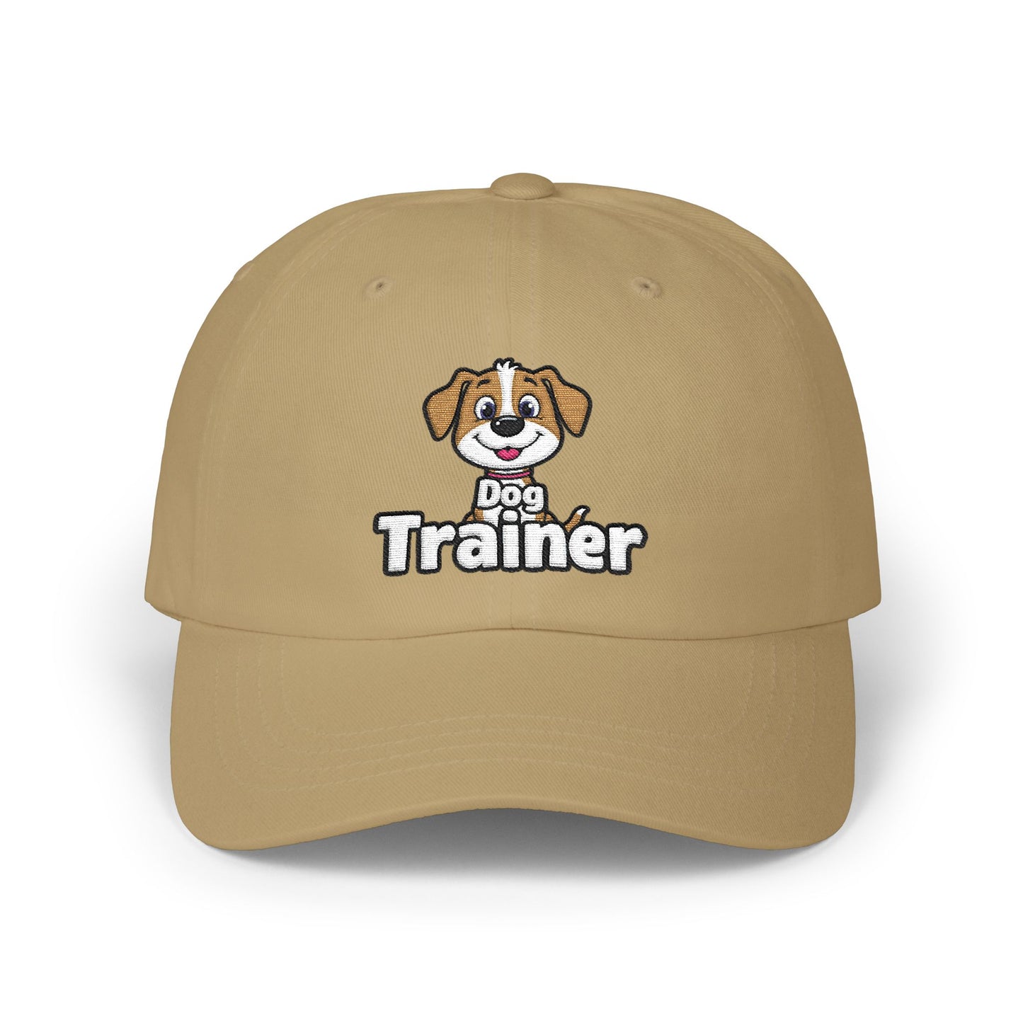 Embroidered Dog Trainer Classic Dad Cap Featuring a Cute Funny Dog  | Dog-themed Accessories