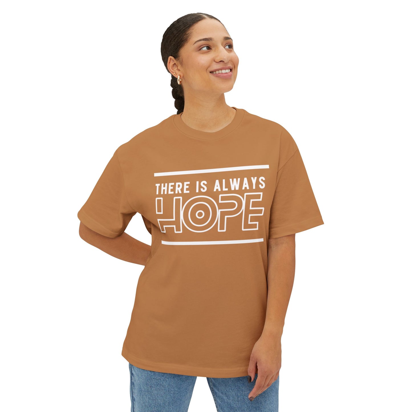 Unisex Oversized Hope Tee, Casual T-Shirt for Men and Women, Inspirational Graphic Tee, Gift for Friends, Motivational Wear