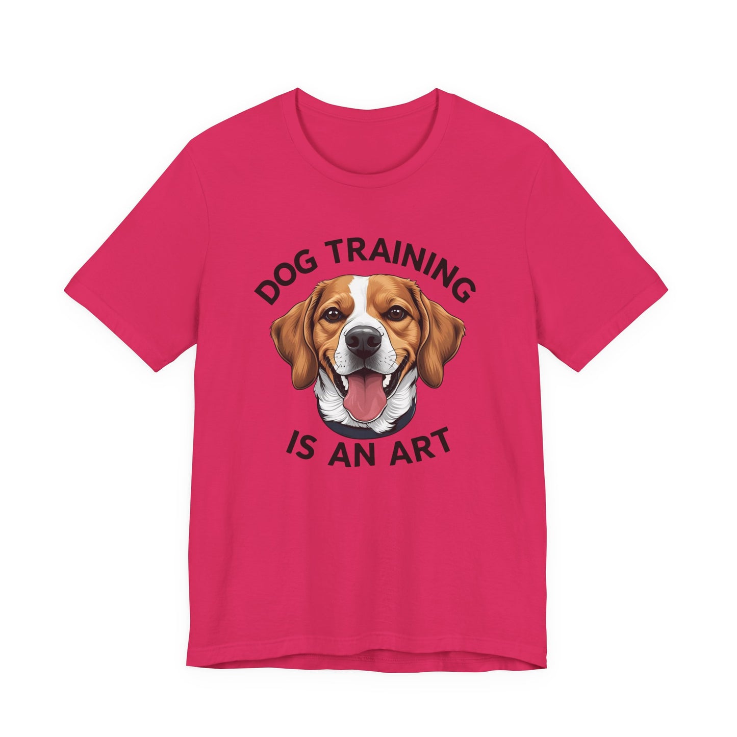 Dog Training is An Art Tee - Unisex Jersey Short Sleeve, Gift for Dog Lovers, Training T-Shirt, Dog Owner Apparel, Cute Canine Shirt