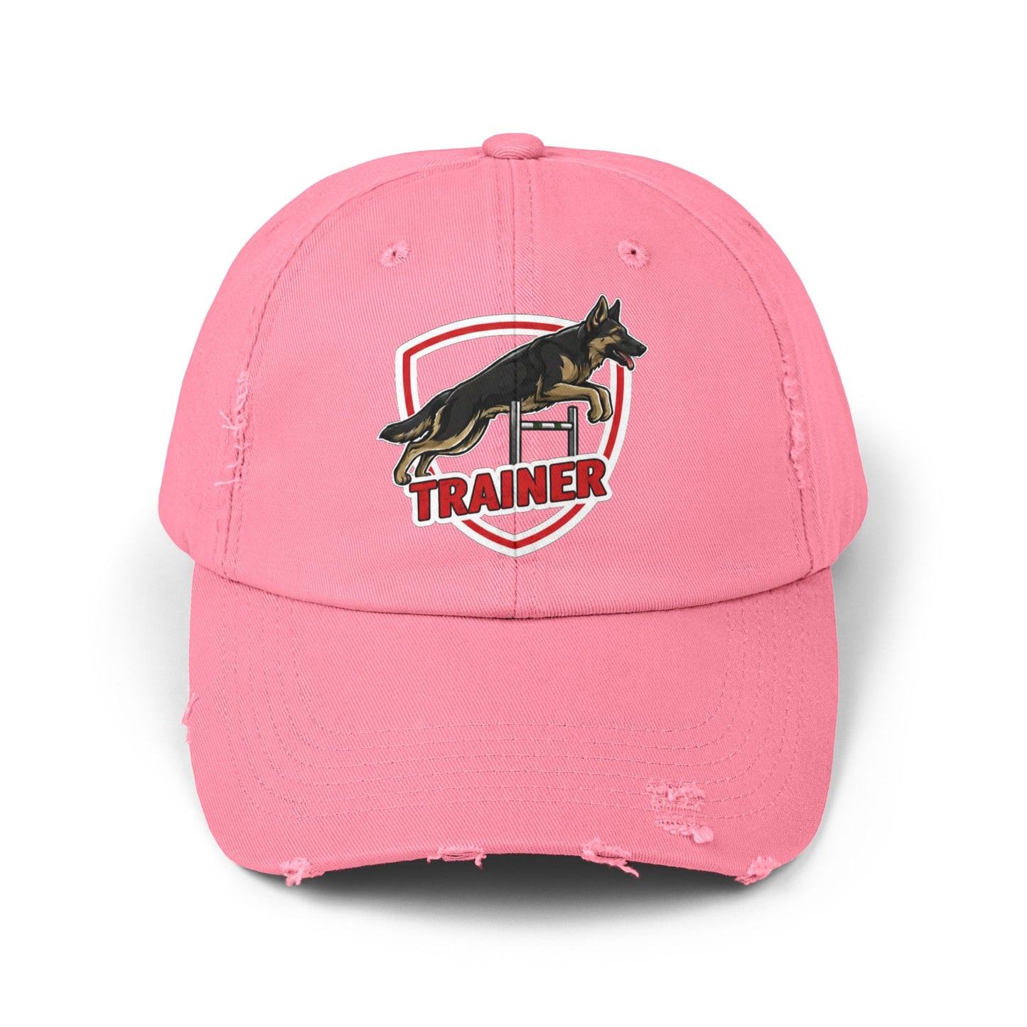 Unisex German Shepherd Trainer Cap, Distressed Hat for Dog Lovers, Perfect Gift for Trainers