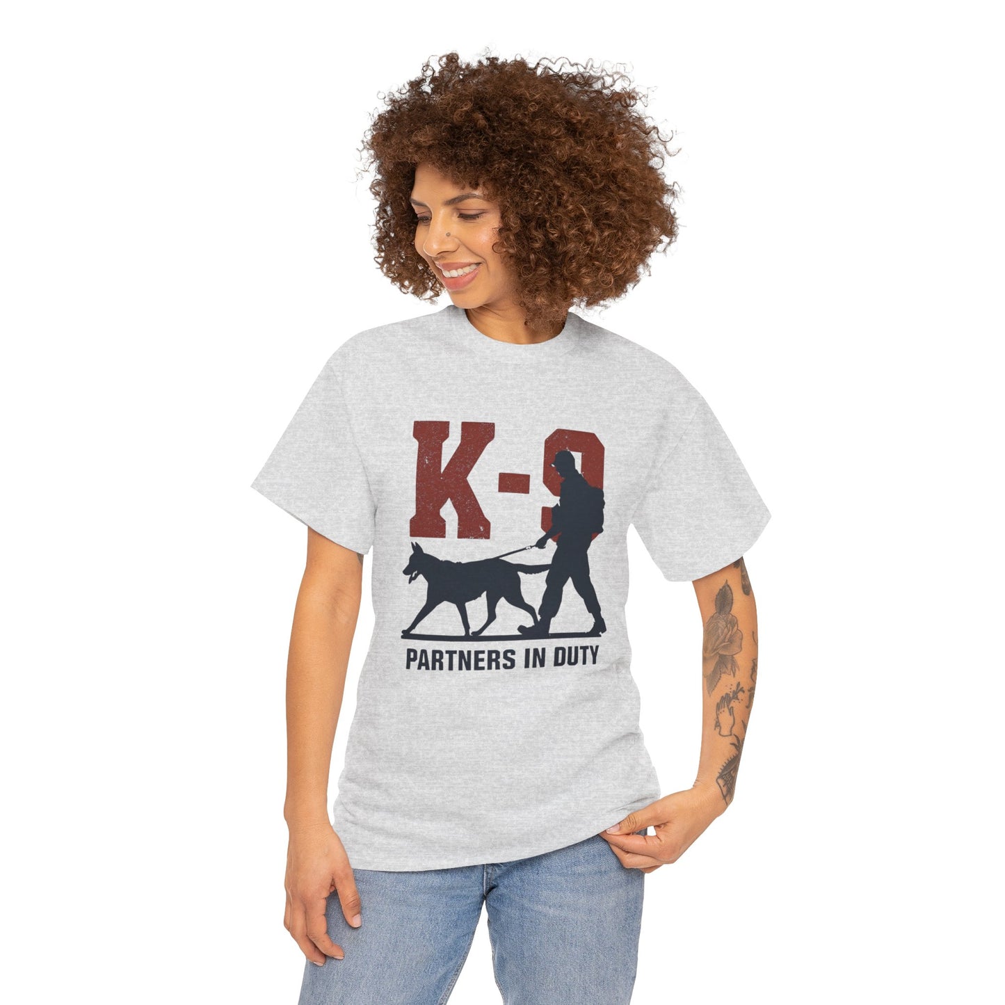K-9 Partners in Duty Tee, Dog Handler T-Shirt, Dog Lover Tee, Police Dog Apparel, Dog Owner T-Shirt