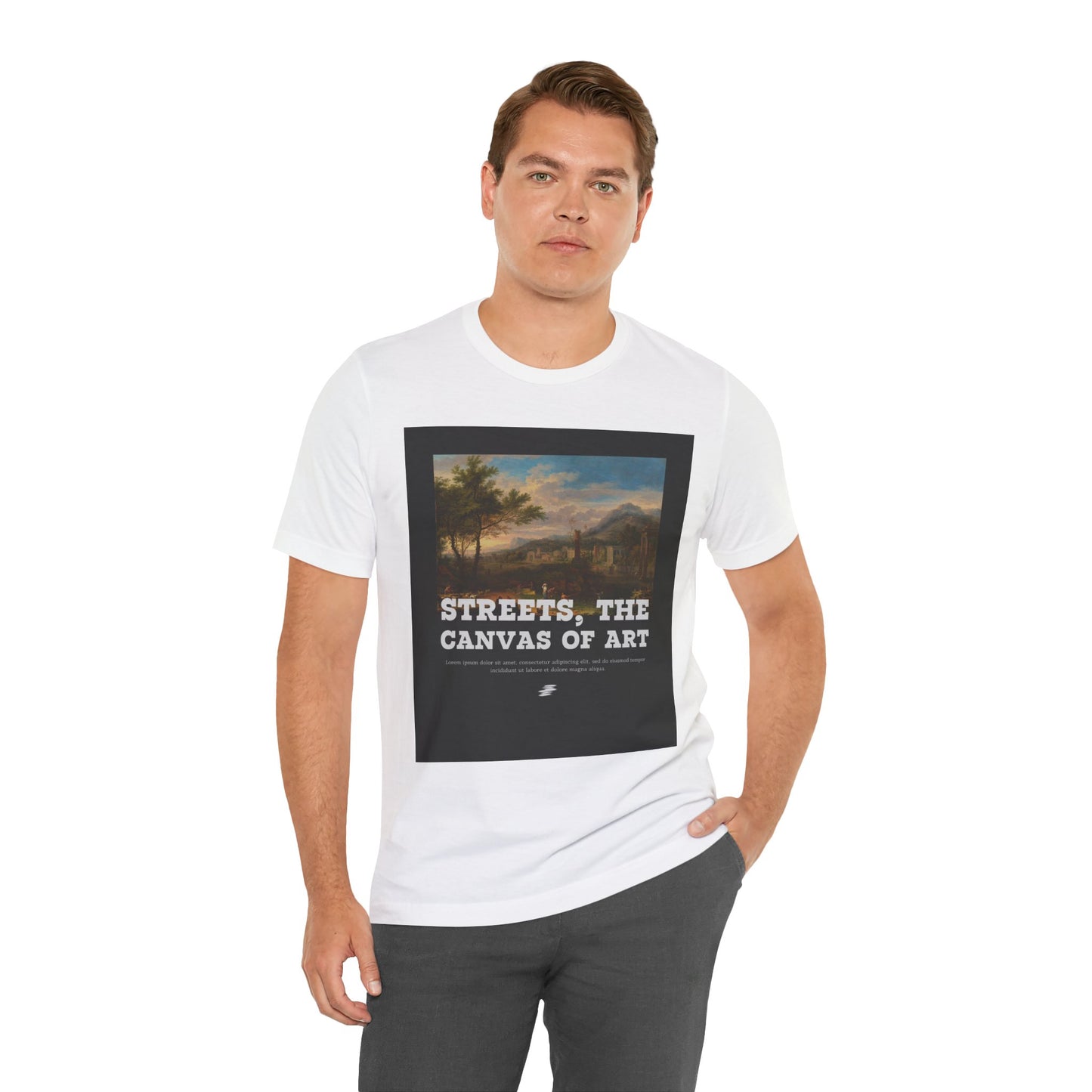 Artistic Graphic Tee - Streets, the Canvas of Art | Unisex Short Sleeve Shirt, Gift for Artists, Art Lovers, Casual Wear, Unique Gifts