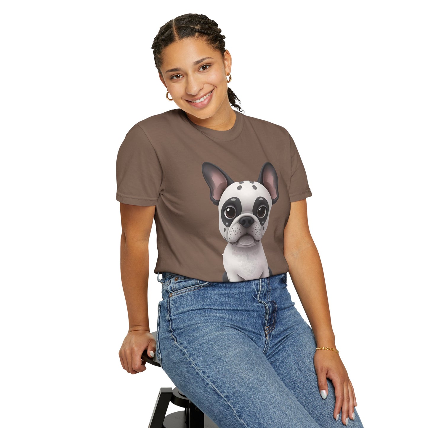 Cute 3D Design French Bulldog Unisex T-shirt, Animal Lover Gift