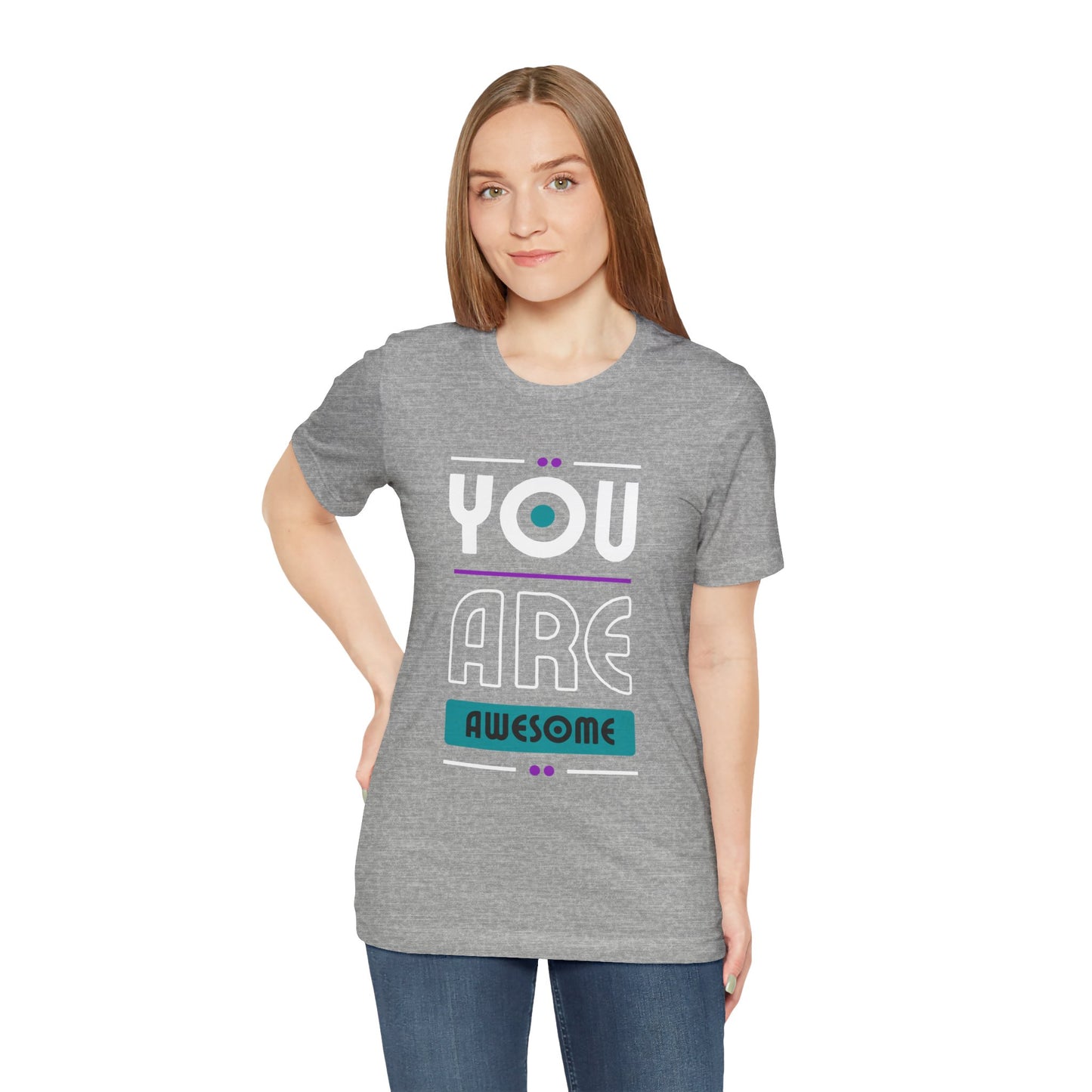 You Are Awesome Tee, Unisex Inspirational T-Shirt, Motivational Gift, Casual Wear, Birthday Gift, Summer Outfit