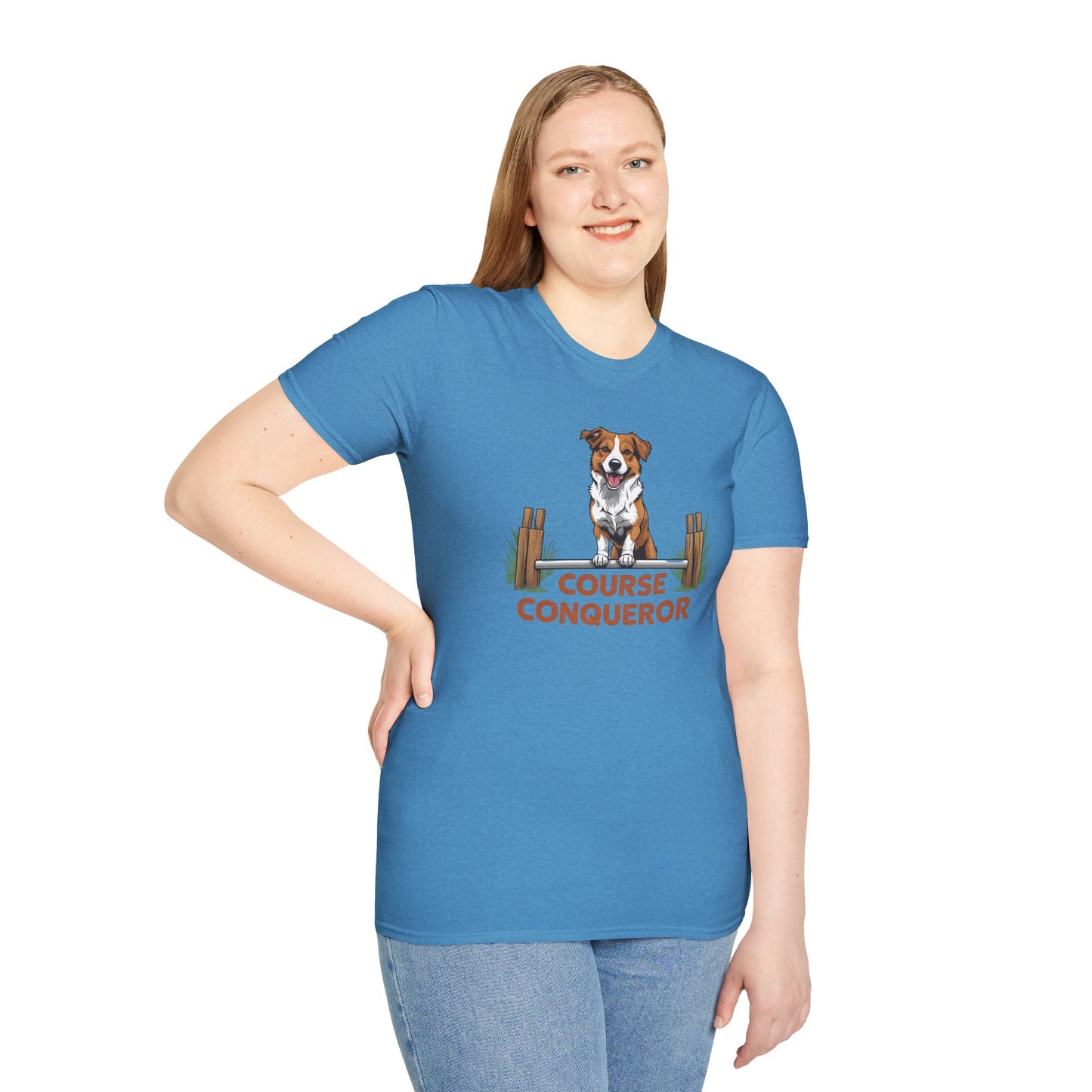 Course Conqueror Dog Training Shirt | Dog Owner Gift, Casual Wear, Funny Pet Apparel, Canine Enthusiast Top