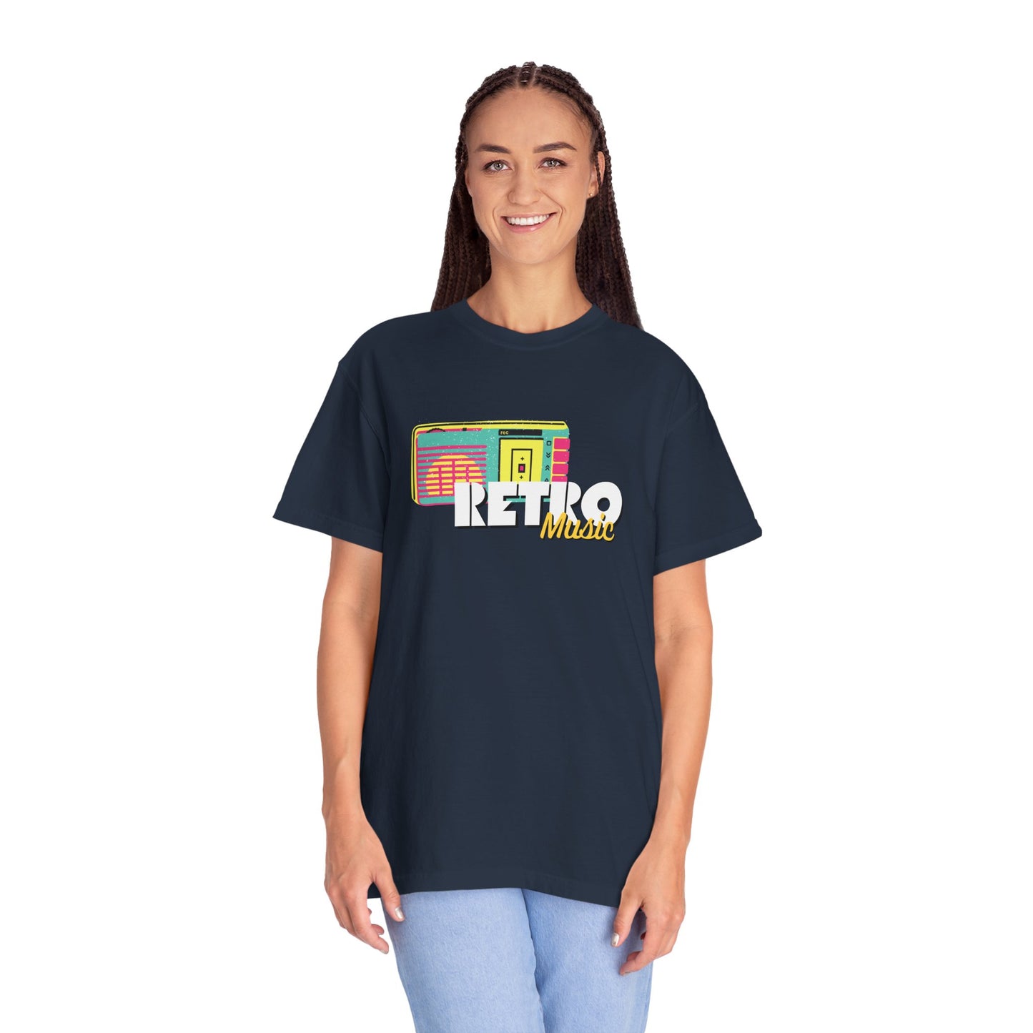 Retro Music T-Shirt, Vintage Style Tee, Unisex Garment-Dyed Shirt, Perfect for Music Lovers, Great for Festivals and Gifts