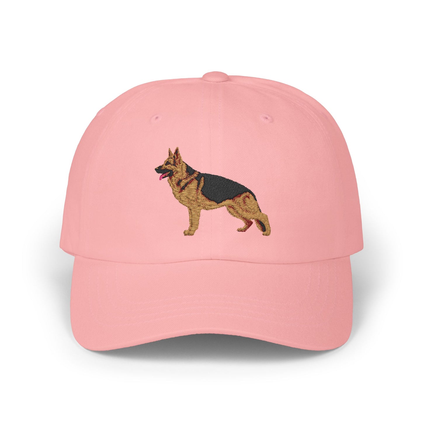 Embroidered Dog Dad Cap - German Shepherd Standing in a Show Stance