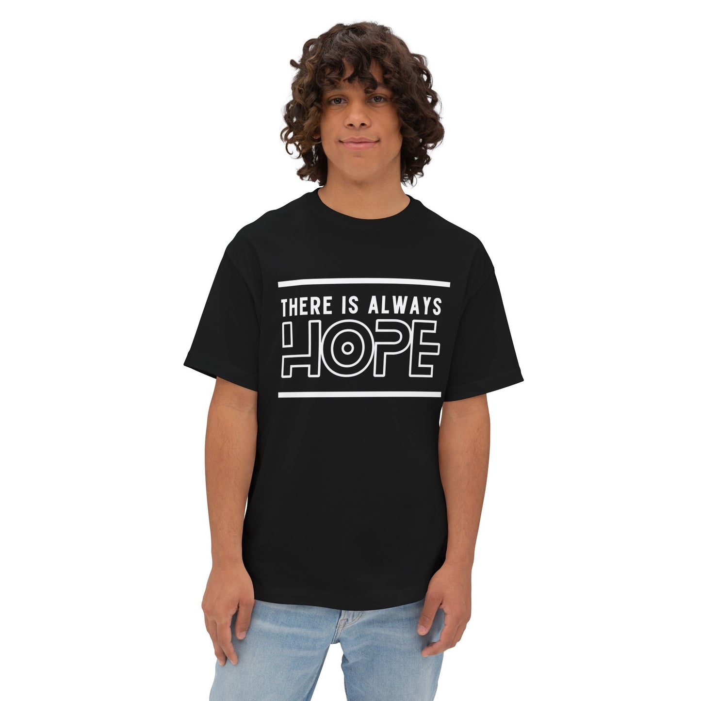 Unisex Oversized Hope Tee, Casual T-Shirt for Men and Women, Inspirational Graphic Tee, Gift for Friends, Motivational Wear