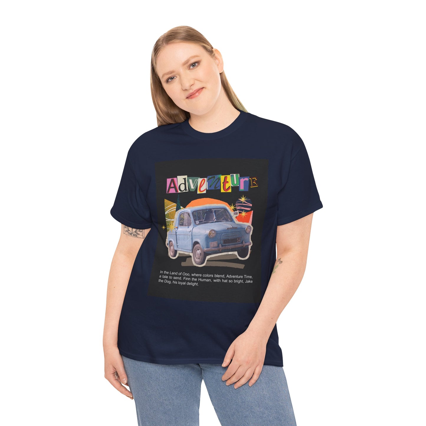 Adventure-Themed Unisex Cotton Tee, Retro Car Graphic Tee, Travel T-Shirt, Gift for Adventurers, Vintage Exploration Top