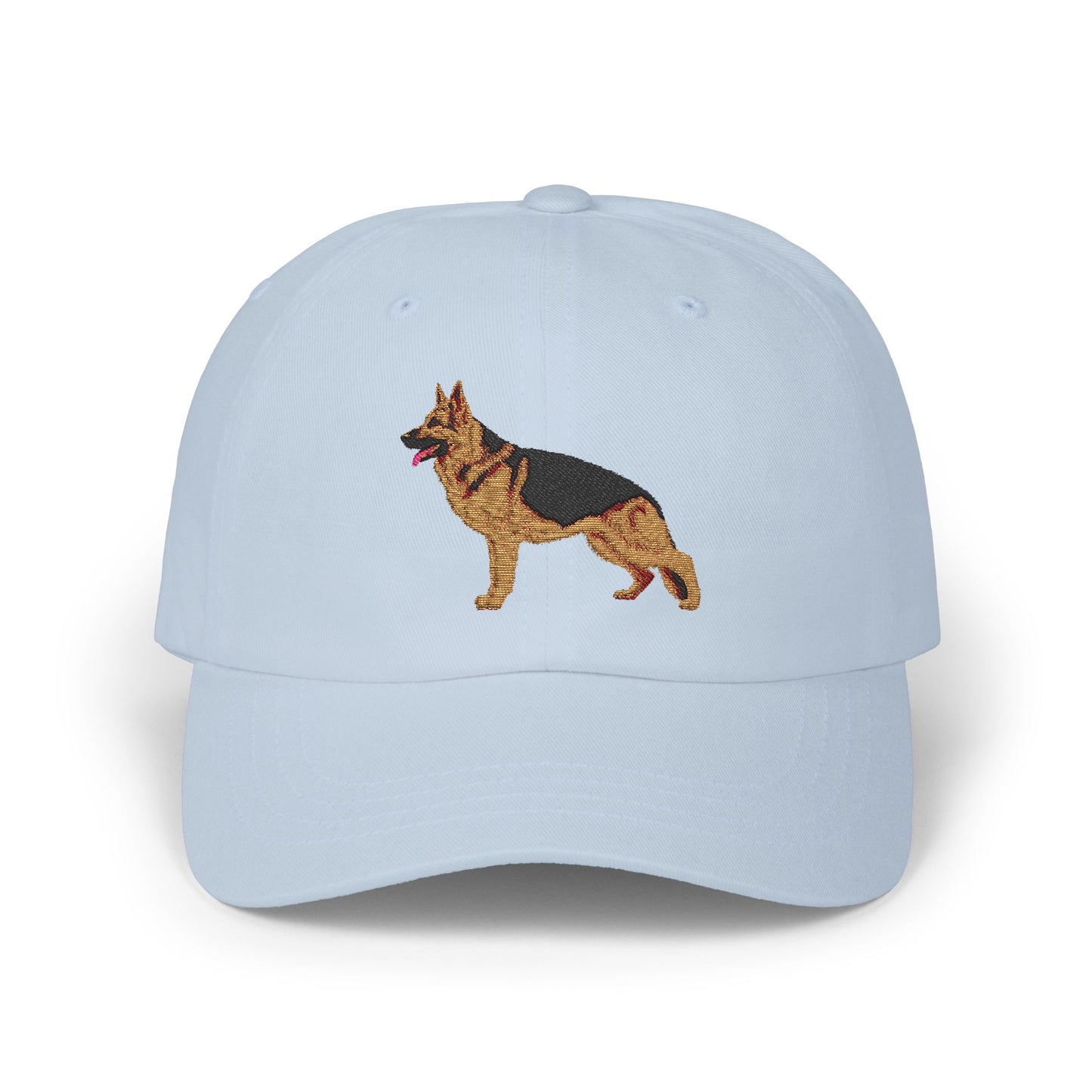 Embroidered Dog Dad Cap - German Shepherd Standing in a Show Stance