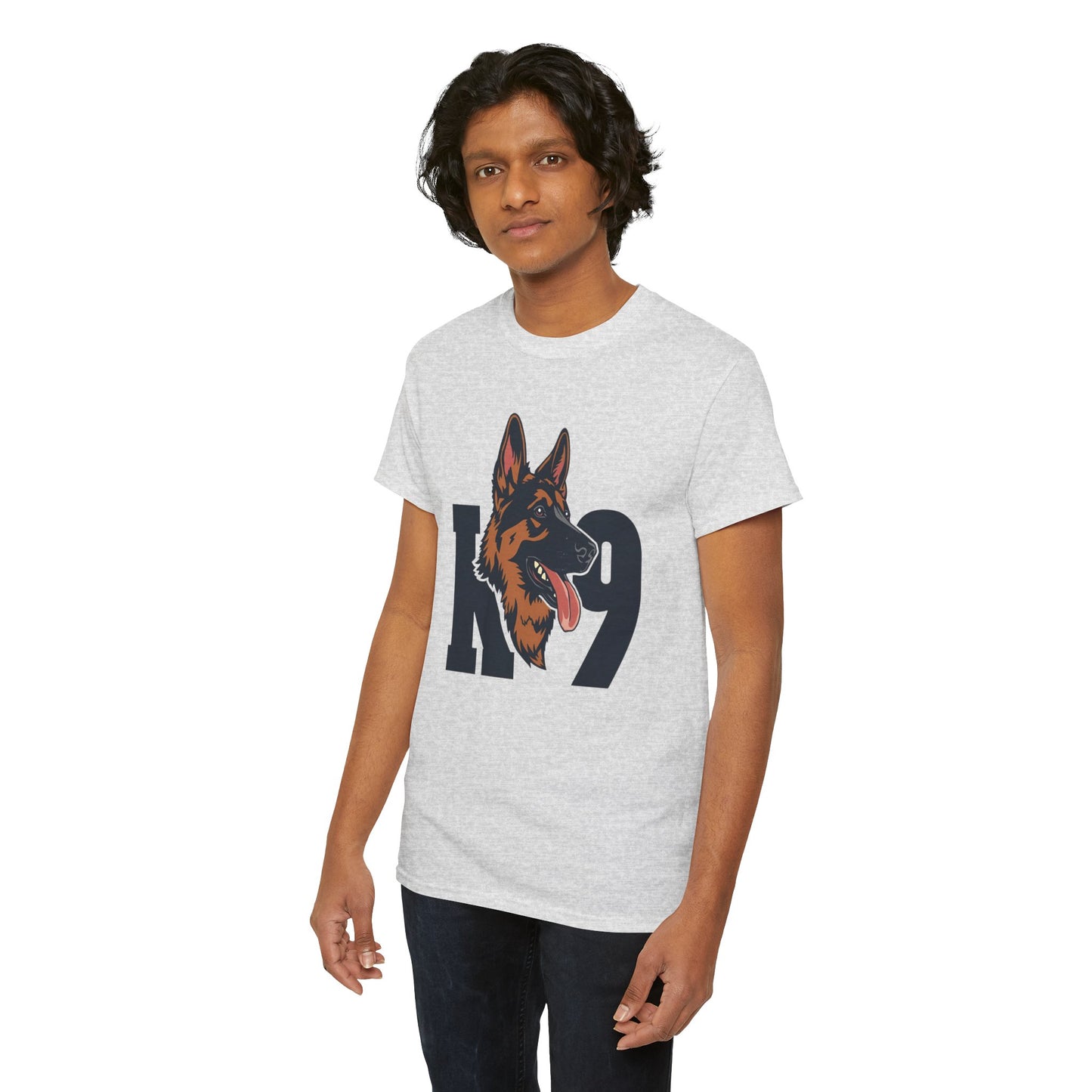 German Shepherd K9 Lover Unisex Heavy Cotton Tee | Dog Owner Gift, Dog Lover Apparel