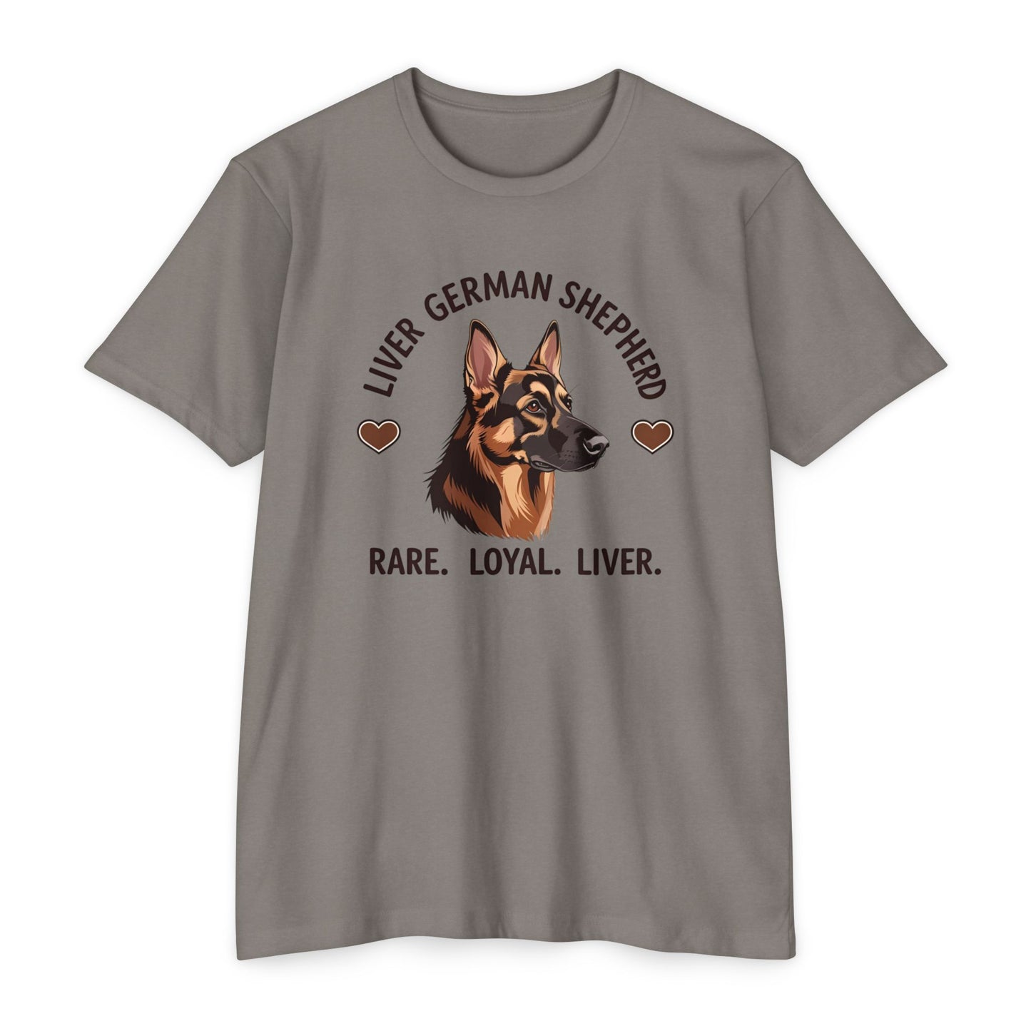 Liver German Shepherd T-Shirt - Rare Loyal Liver, Dog Lover Gift, Unisex Pet Tee, Animal Lover Apparel, Perfect for Birthdays and Dog Shows