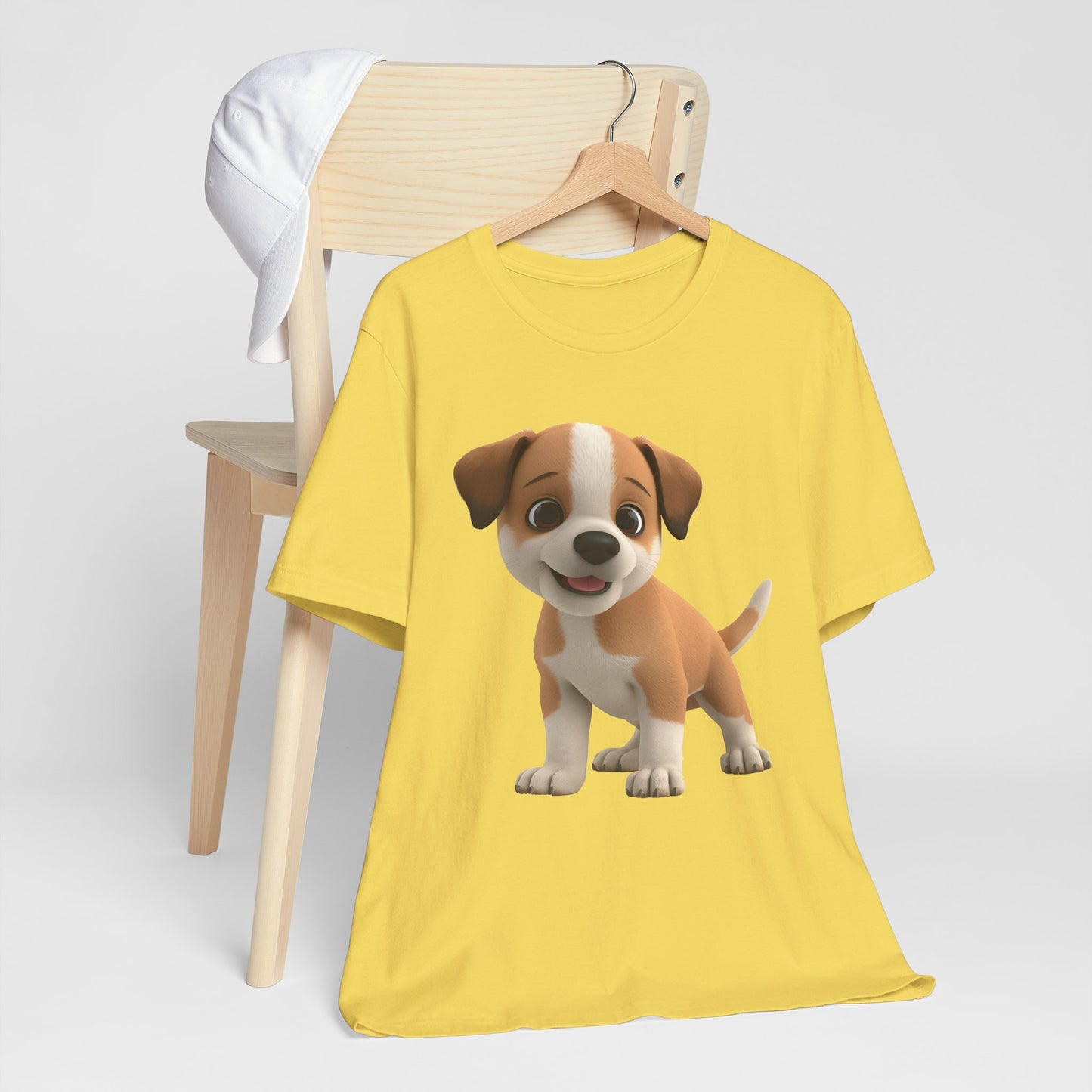 Cute Dog 3D Graphic Tee, Fun Animal Shirt, Dog Lover Gift, Playful Fashion Statement
