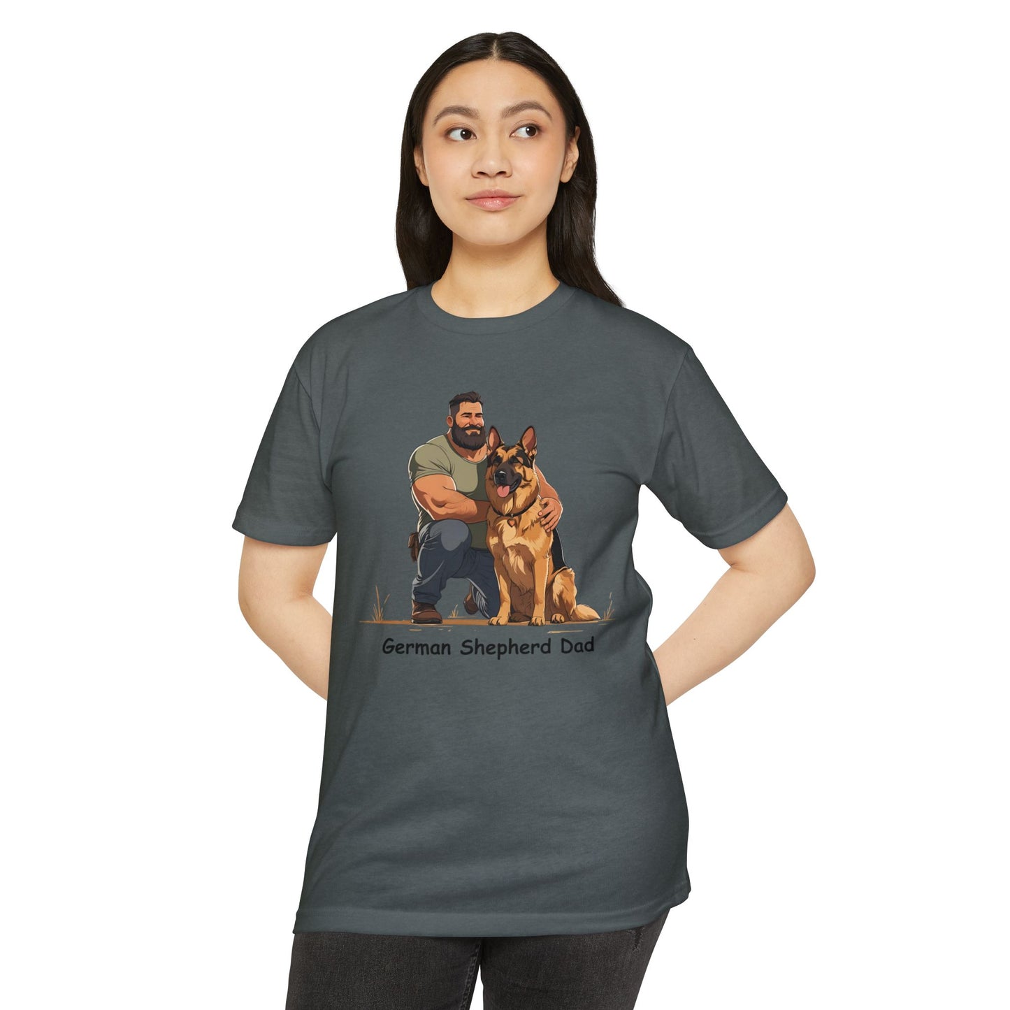 German Shepherd Dad Unisex T-Shirt, Dog Lover Shirt, Pet Owner Gift, Father's Day Tee, Animal Rescue Support