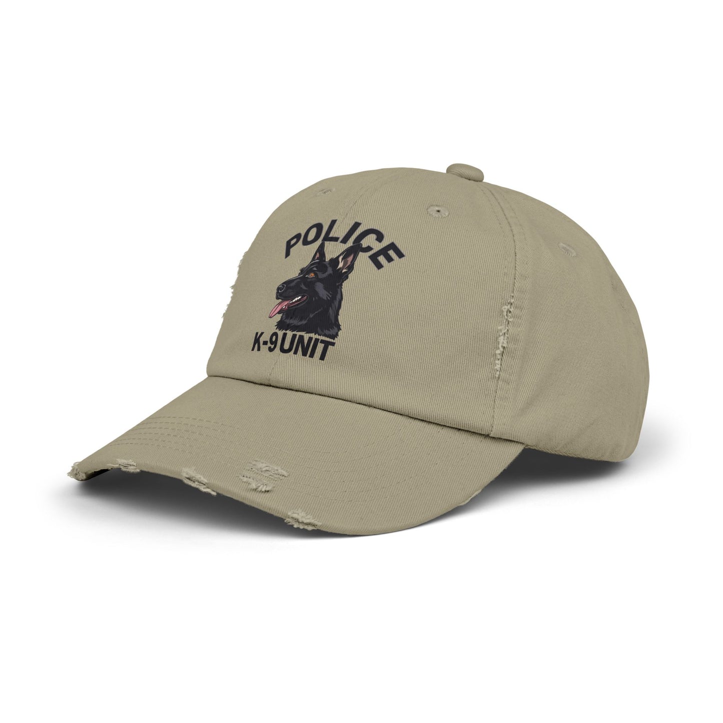 K-9 Unit Police Hat Featuring German Shepherd | Stylish Unisex Distressed Cap | Dog Lover Gift