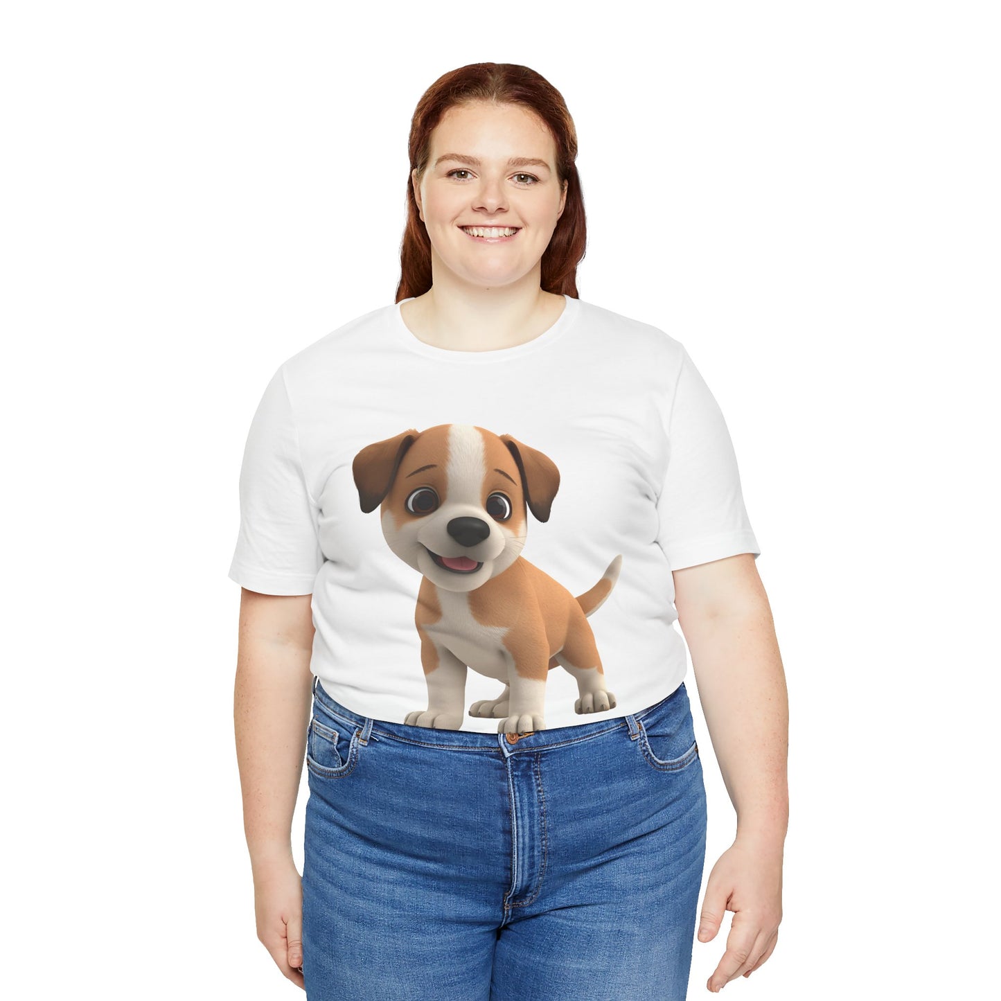 Cute Dog 3D Graphic Tee, Fun Animal Shirt, Dog Lover Gift, Playful Fashion Statement