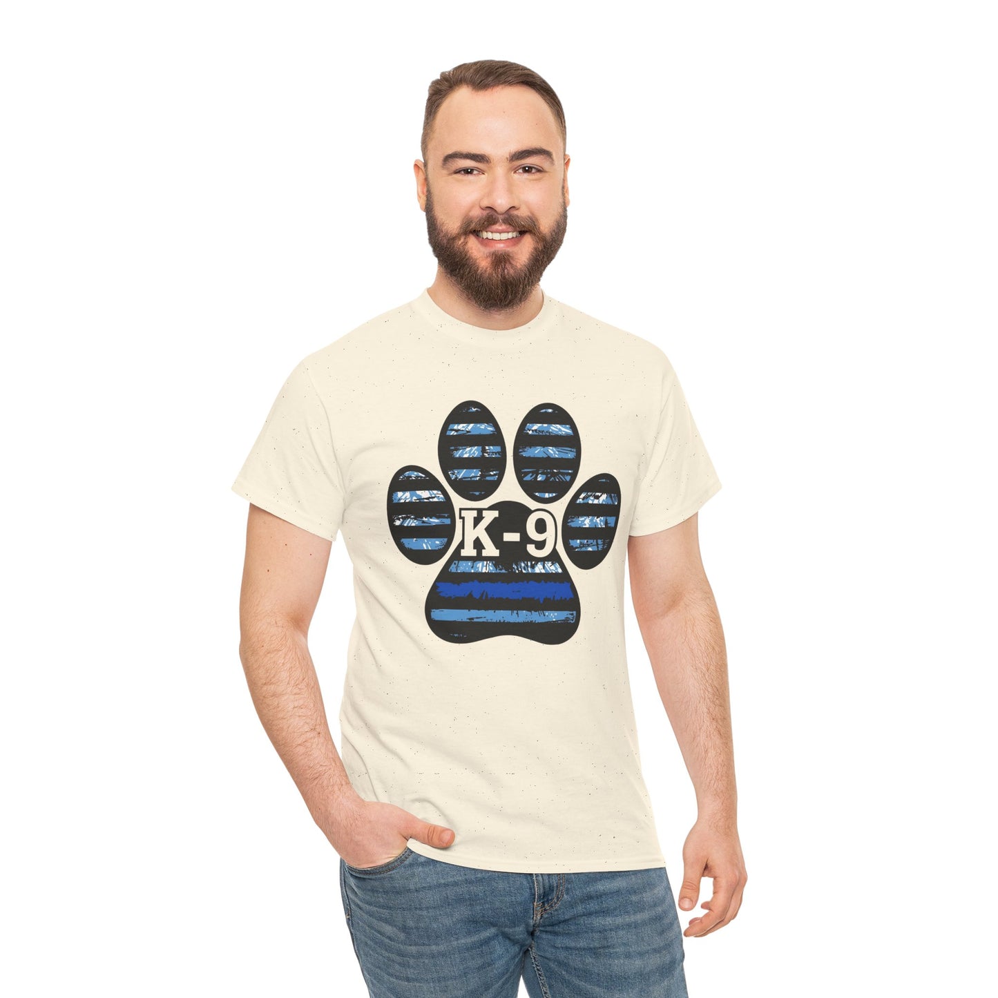 K-9 Paw Print Tee – Unisex Cotton Tee for Dog Lovers, Pet Owners, Animal Rescue Supporters