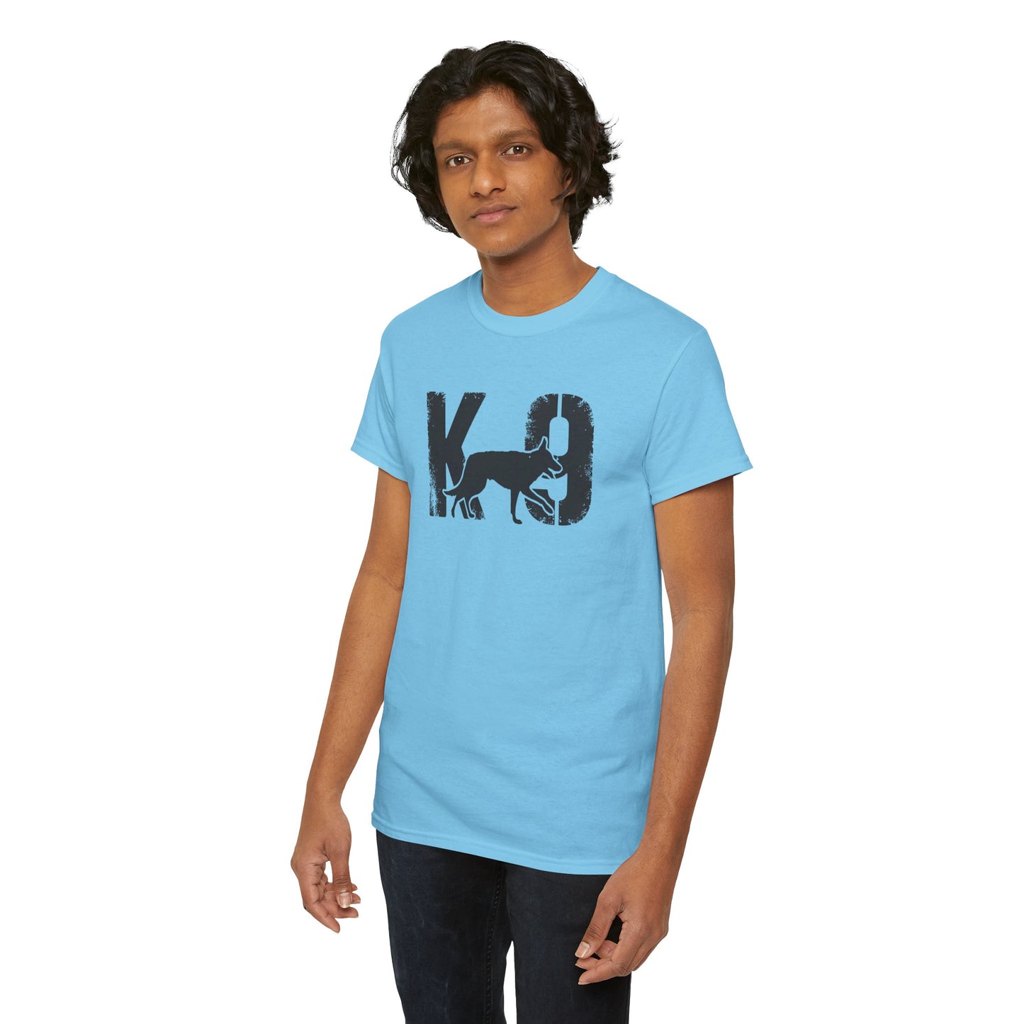 K-9 Dog Lover's Unisex Heavy Cotton Tee | T-Shirt for K-9 Handler | Dog Between K and 9 Design