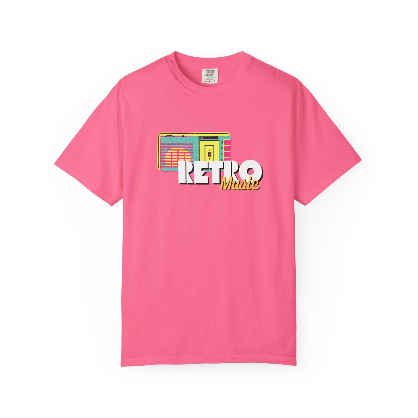 Retro Music T-Shirt, Vintage Style Tee, Unisex Garment-Dyed Shirt, Perfect for Music Lovers, Great for Festivals and Gifts