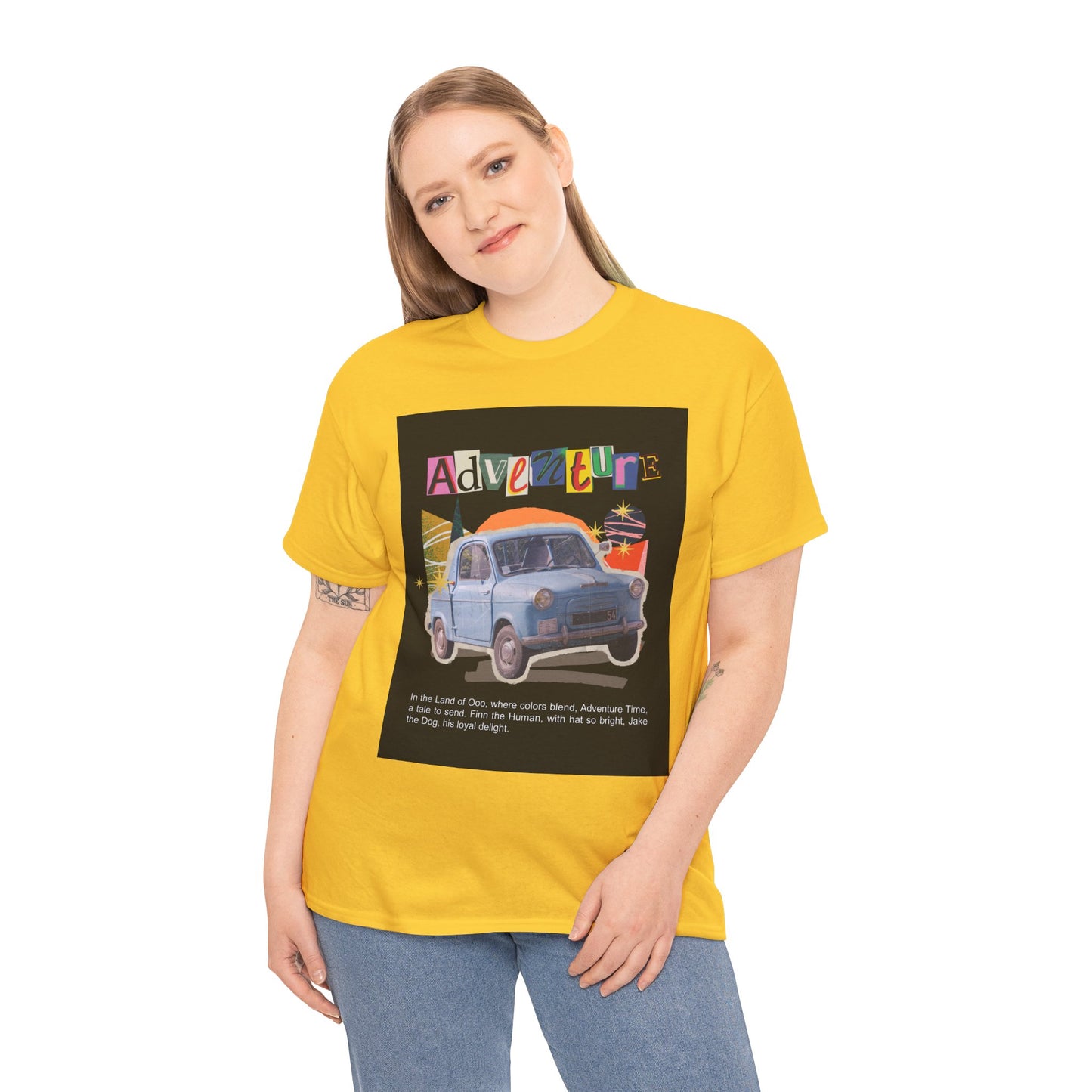 Adventure-Themed Unisex Cotton Tee, Retro Car Graphic Tee, Travel T-Shirt, Gift for Adventurers, Vintage Exploration Top