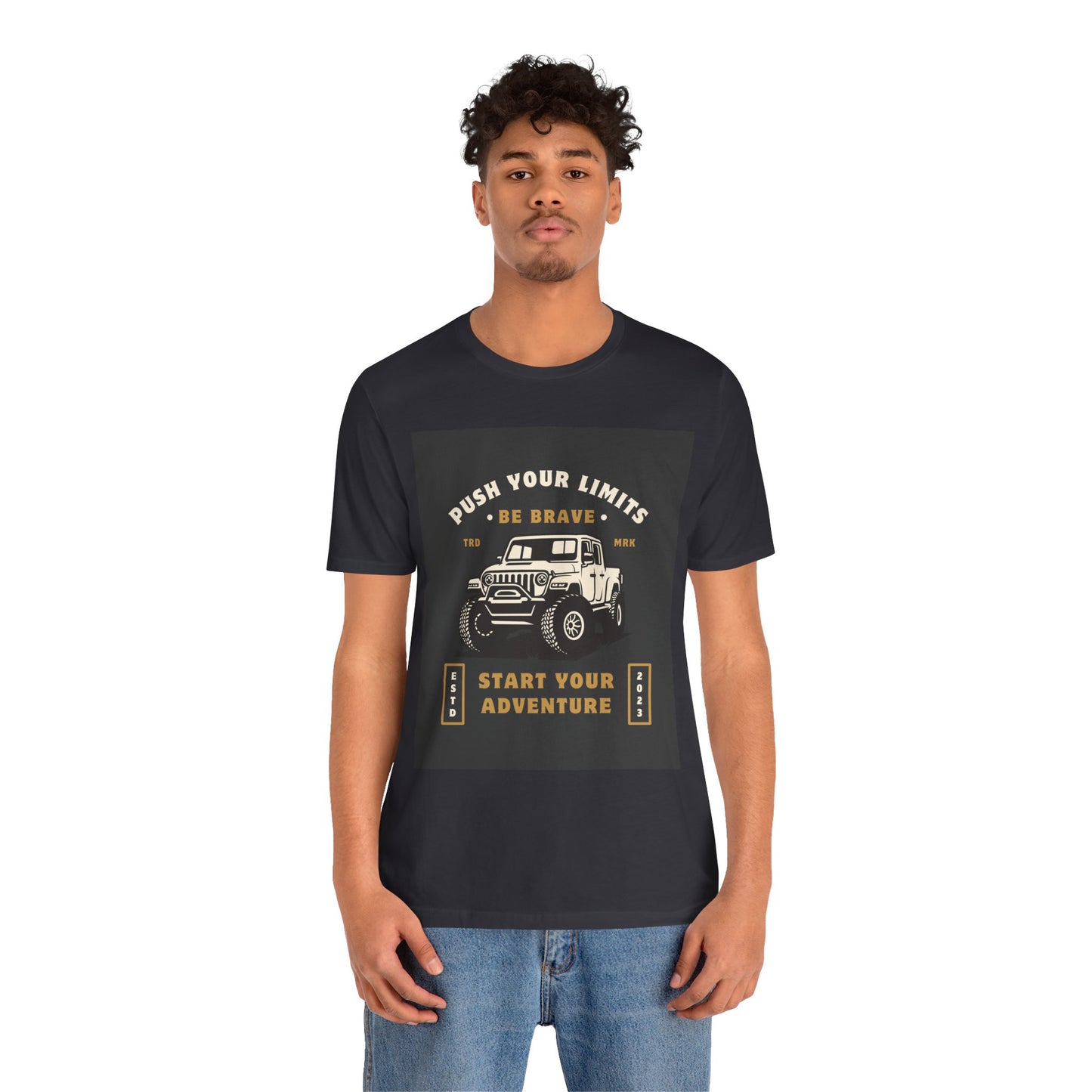 Push Your Limits Adventure-Inspiring Unisex Jersey Tee, Outdoor Shirt, Motivational T-Shirt, Gift for Adventurers, Hiking Apparel, Travel Tee