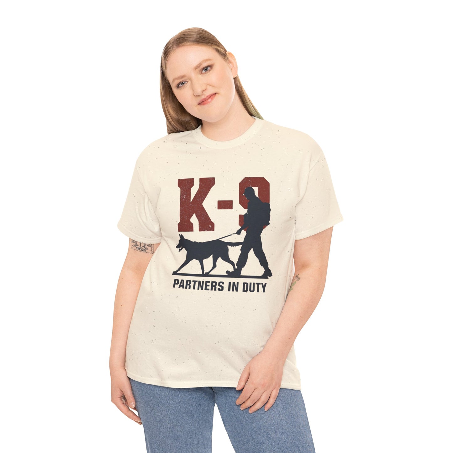 K-9 Partners in Duty Tee, Dog Handler T-Shirt, Dog Lover Tee, Police Dog Apparel, Dog Owner T-Shirt