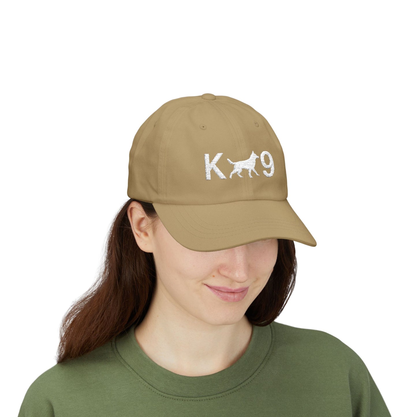 K9 Classic Embroidered Dad Cap, German Shepherd Hat, Unisex Adjustable Cap