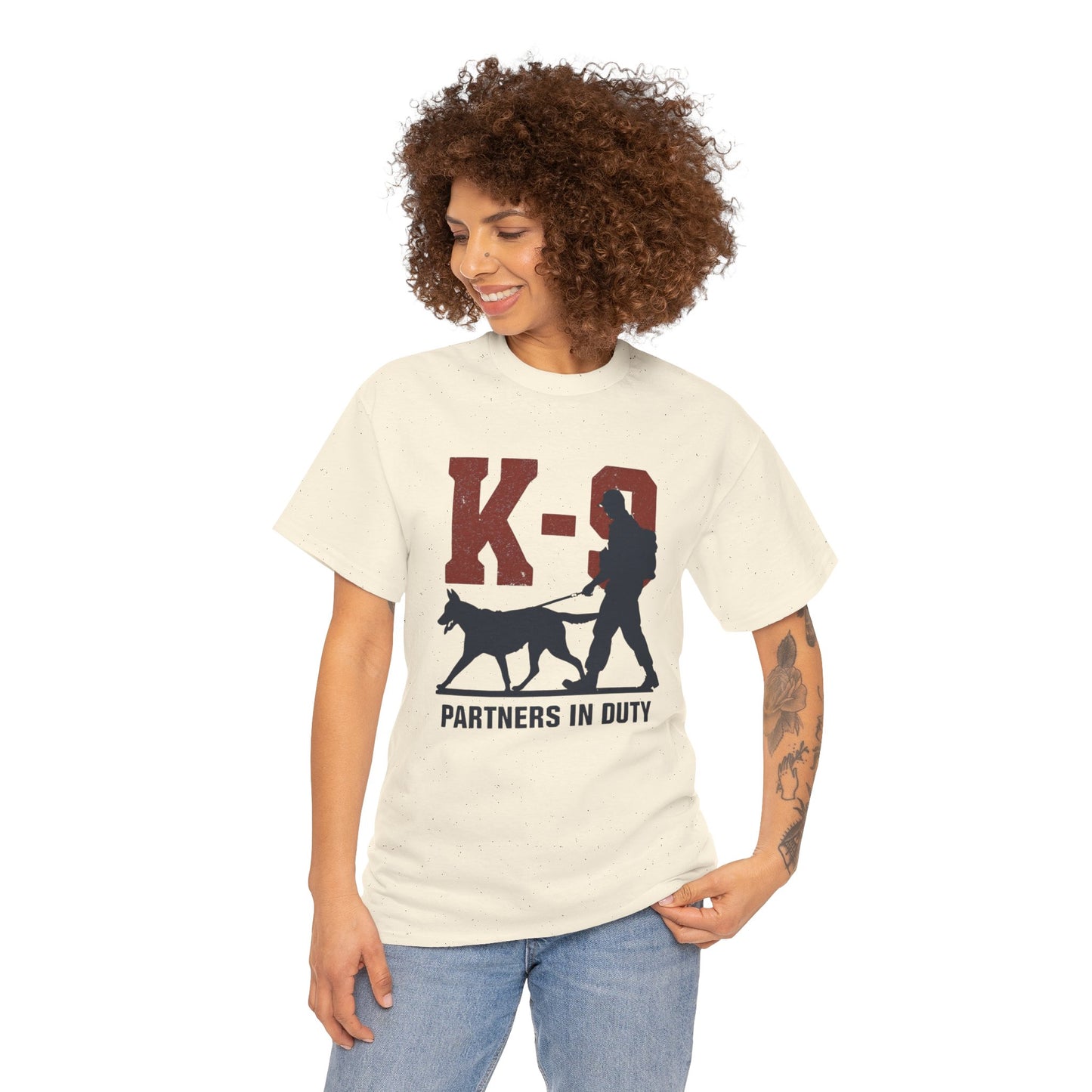 K-9 Partners in Duty Tee, Dog Handler T-Shirt, Dog Lover Tee, Police Dog Apparel, Dog Owner T-Shirt