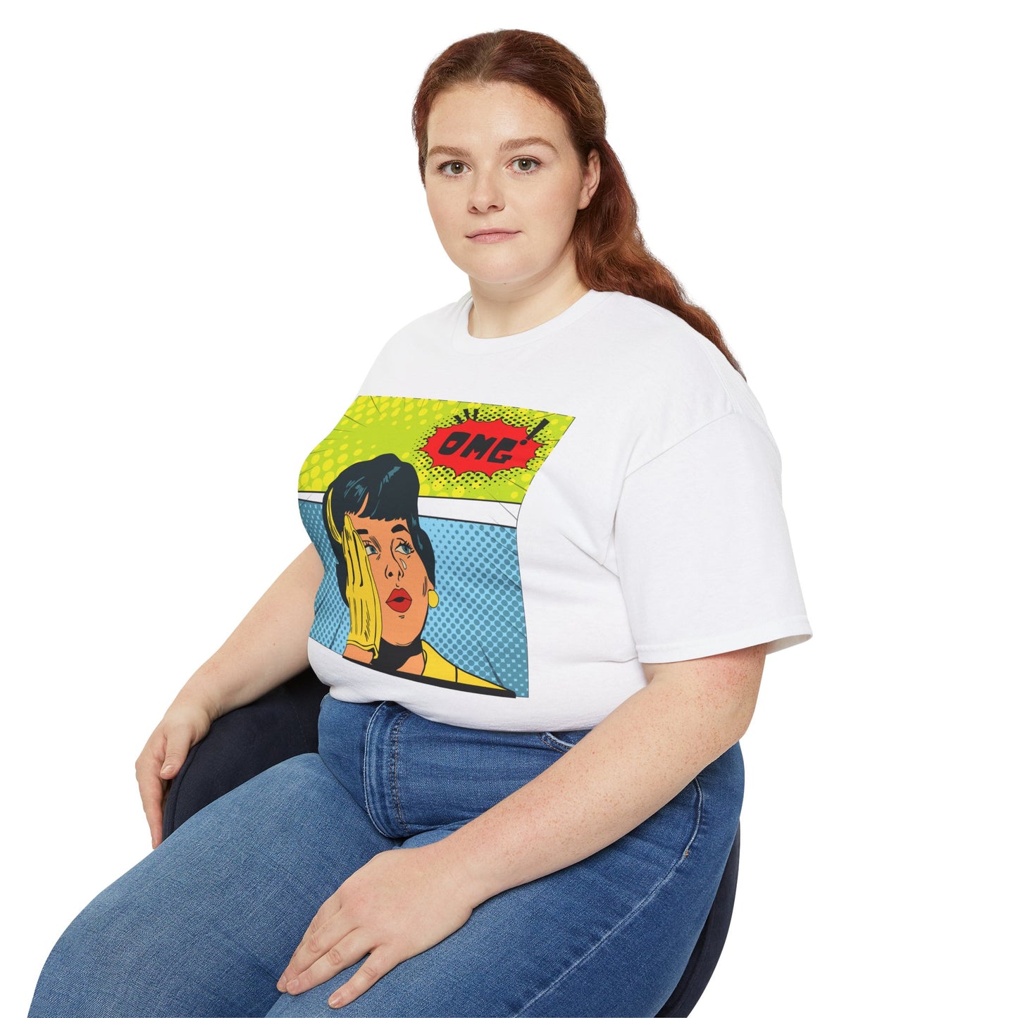 OMG Graphic Unisex Tee | Retro Pop Art T-Shirt, Gift for Trendsetters, Casual Wear, Comic Style, Fun Statement Top