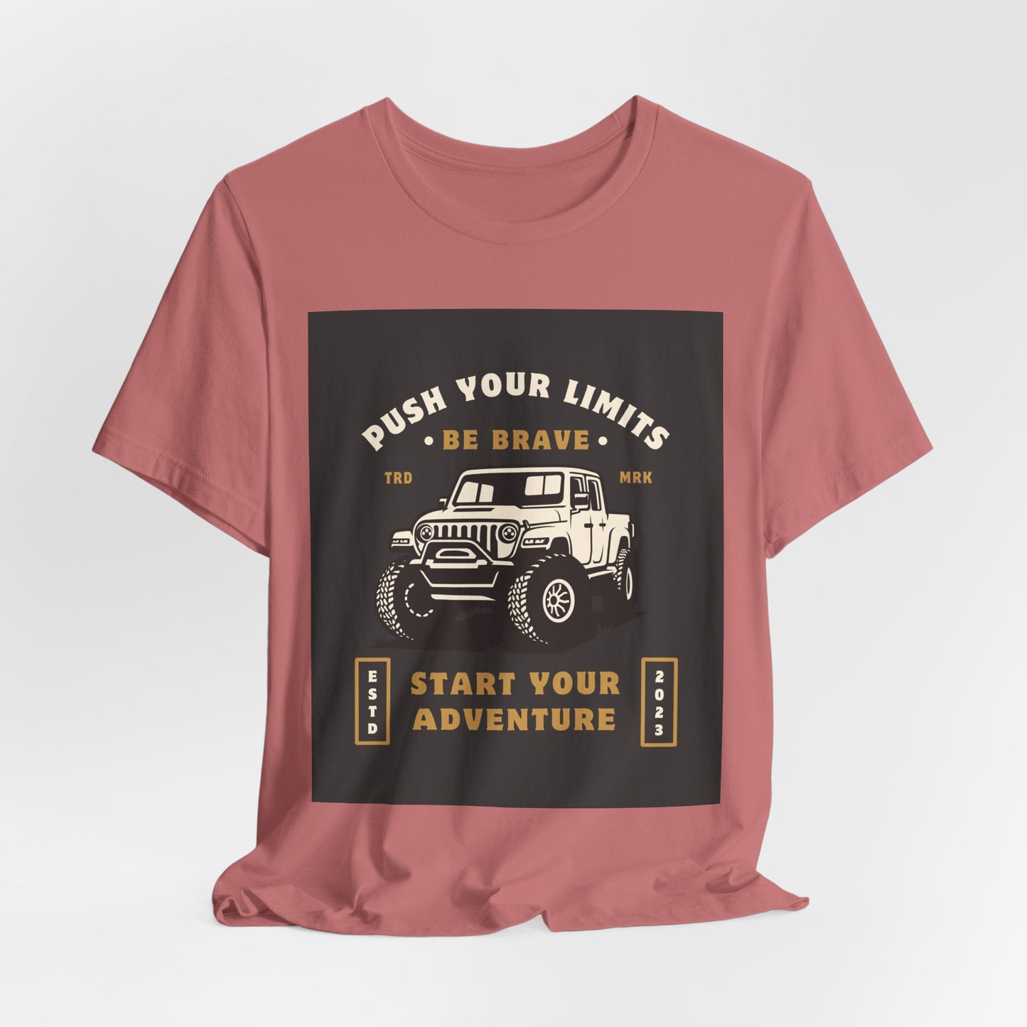 Push Your Limits Adventure-Inspiring Unisex Jersey Tee, Outdoor Shirt, Motivational T-Shirt, Gift for Adventurers, Hiking Apparel, Travel Tee
