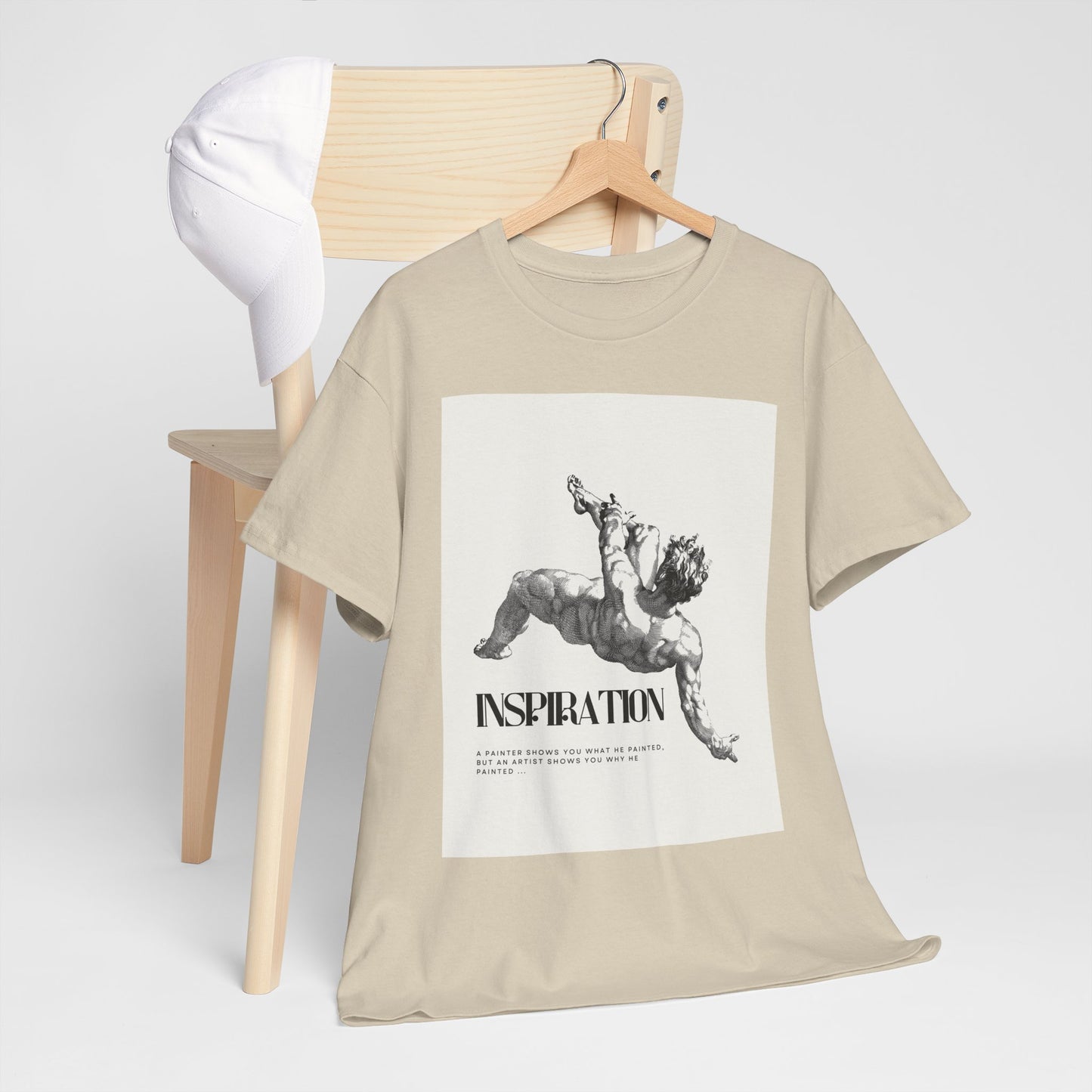 Inspiration Unisex Heavy Cotton Tee, Motivational Shirt, Gift for Artists, Casual Wear, Quote T-Shirt, Birthday Gift