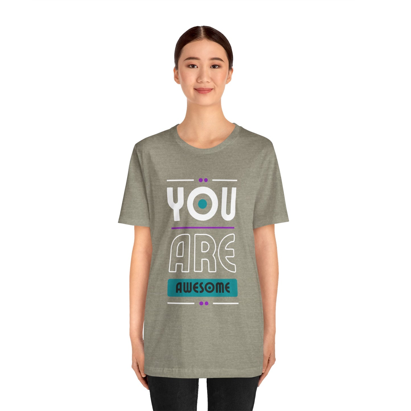You Are Awesome Tee, Unisex Inspirational T-Shirt, Motivational Gift, Casual Wear, Birthday Gift, Summer Outfit