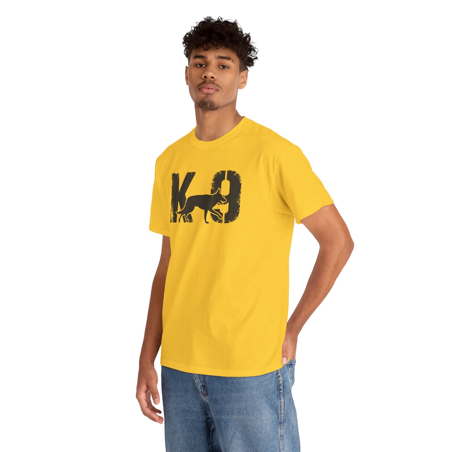 K-9 Dog Lover's Unisex Heavy Cotton Tee | T-Shirt for K-9 Handler | Dog Between K and 9 Design