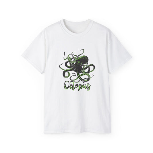 Octopus Graphic Unisex Tee, Ocean Lover T-Shirt, Marine Life Shirt, Gift for Sea Enthusiasts, Sea Creature Apparel, Beach Day Outfit