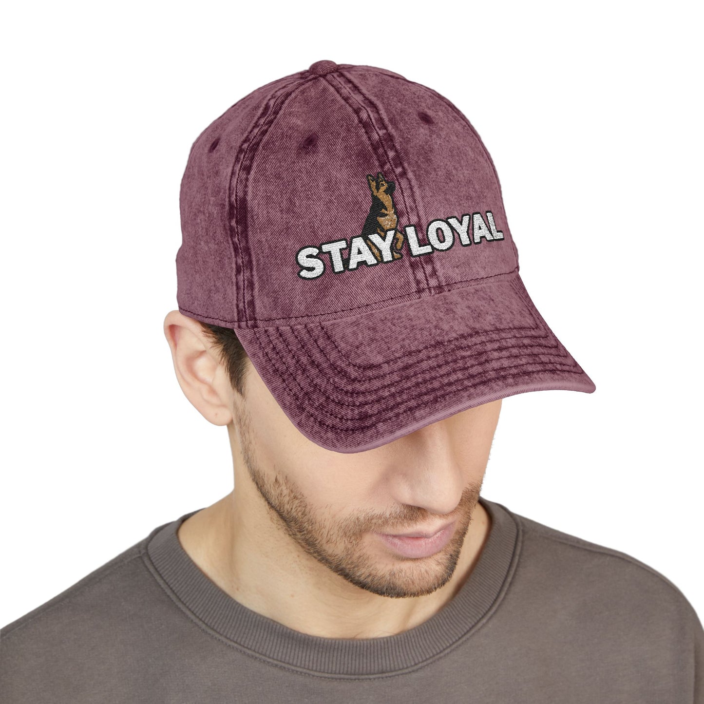 German Shepherd Vintage Embroidered Cap - Stay Loyal