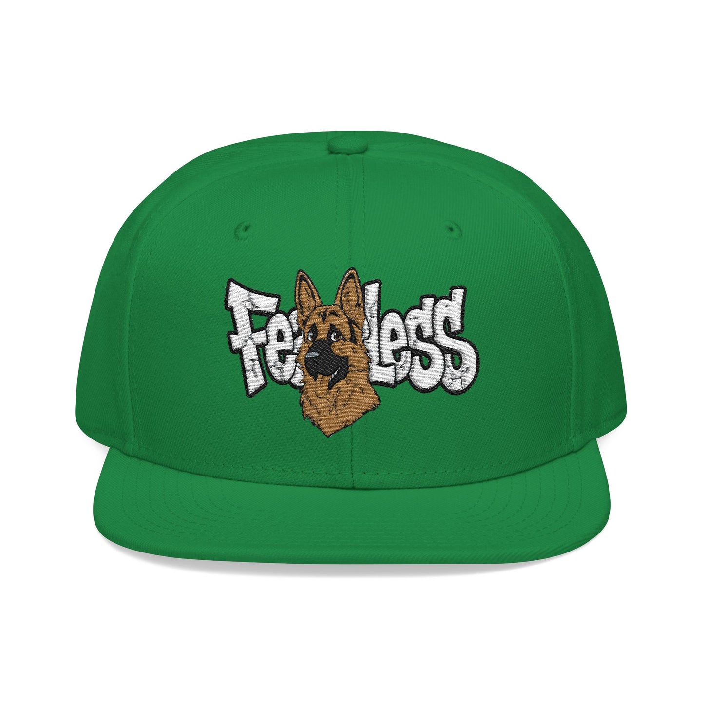 German Shepherd Embroidered Snapback Hat - Fearless